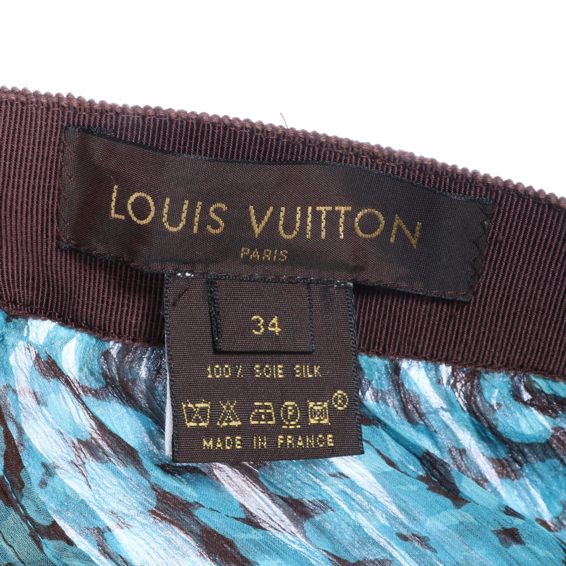 Louis Vuitton Knee-Length Skirt in Printed Silk