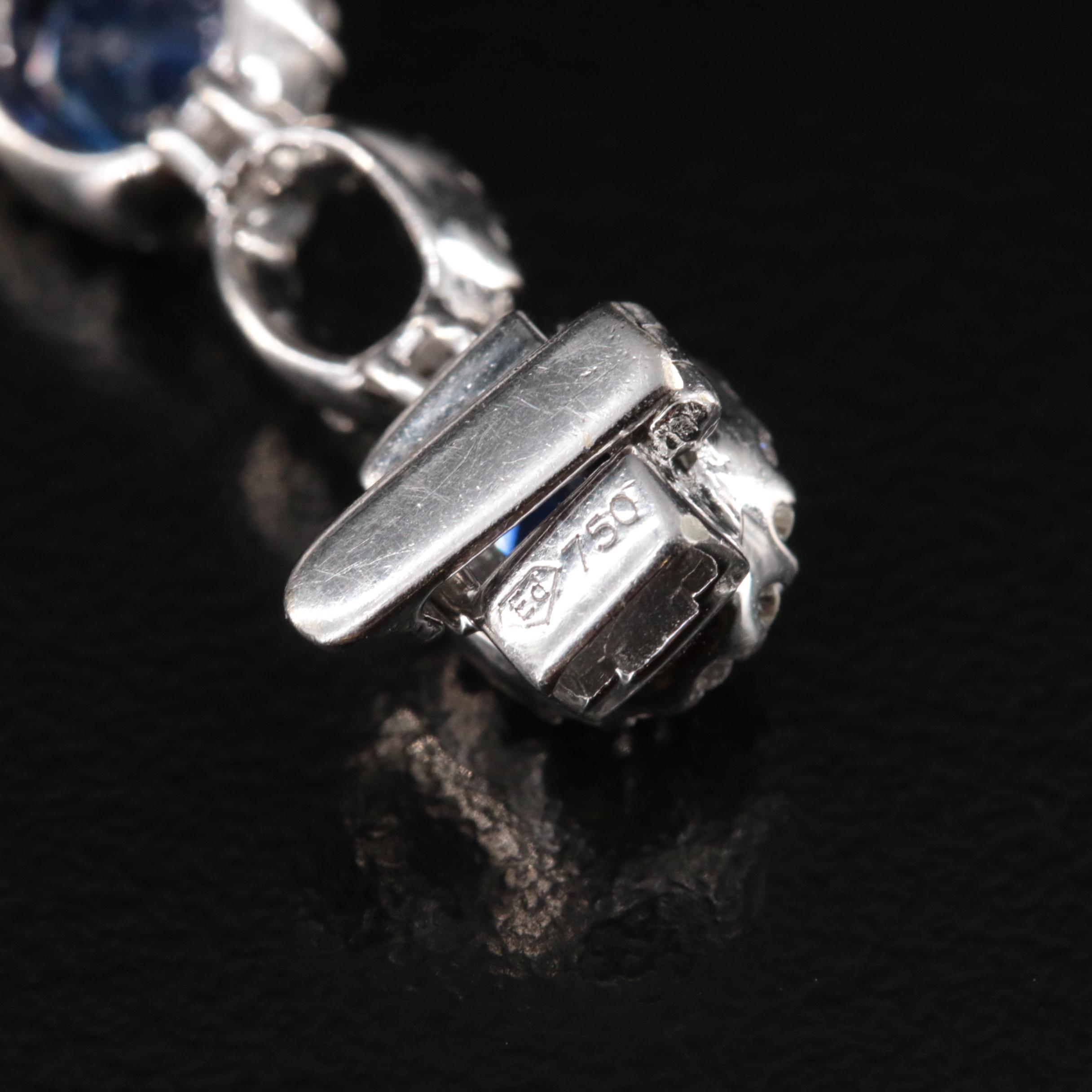 18K Sapphire and 2.38 CTW Diamond Bracelet