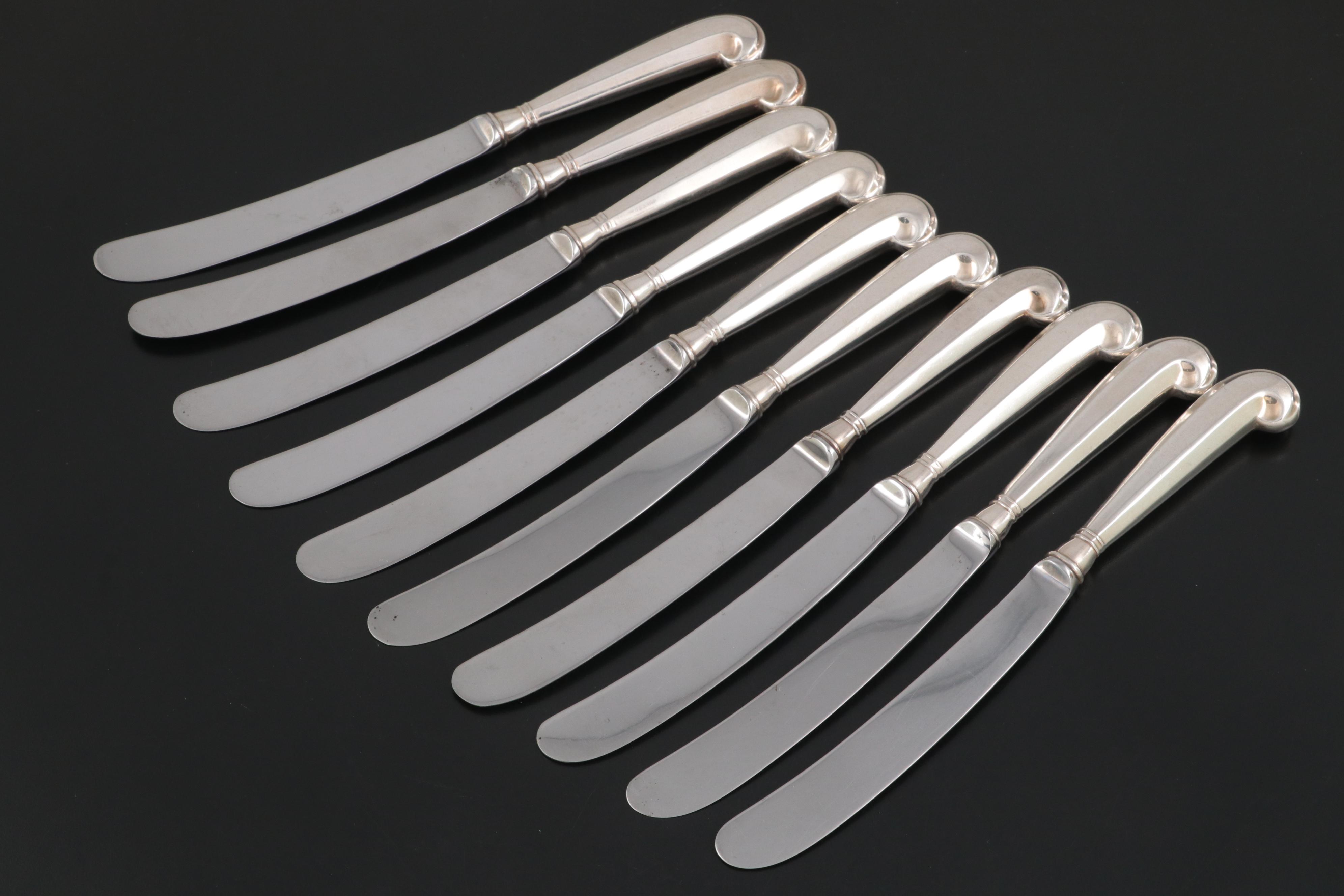 Kirk-Stieff "Williamsburg Queen Anne" Sterling Silver Handled Dinner Knives
