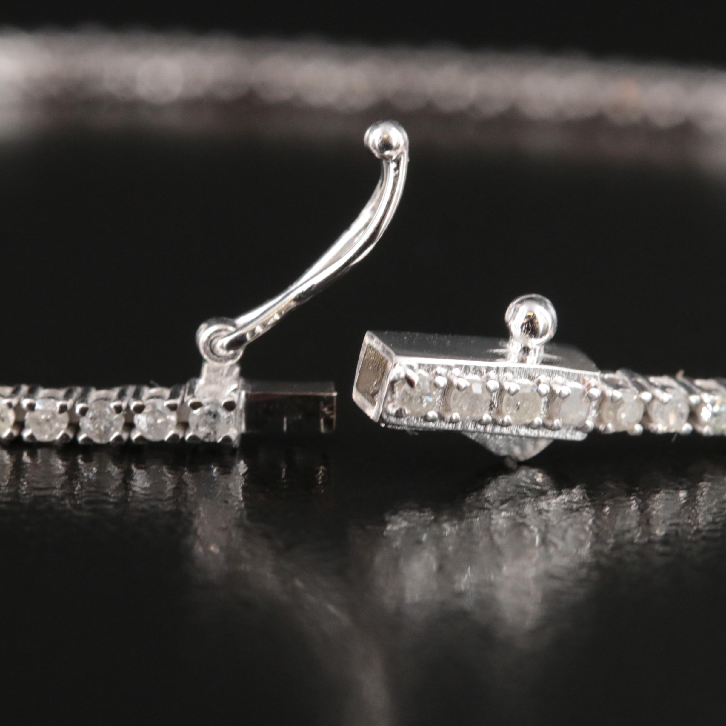 14K 1.00 CTW Diamond Line Bracelet