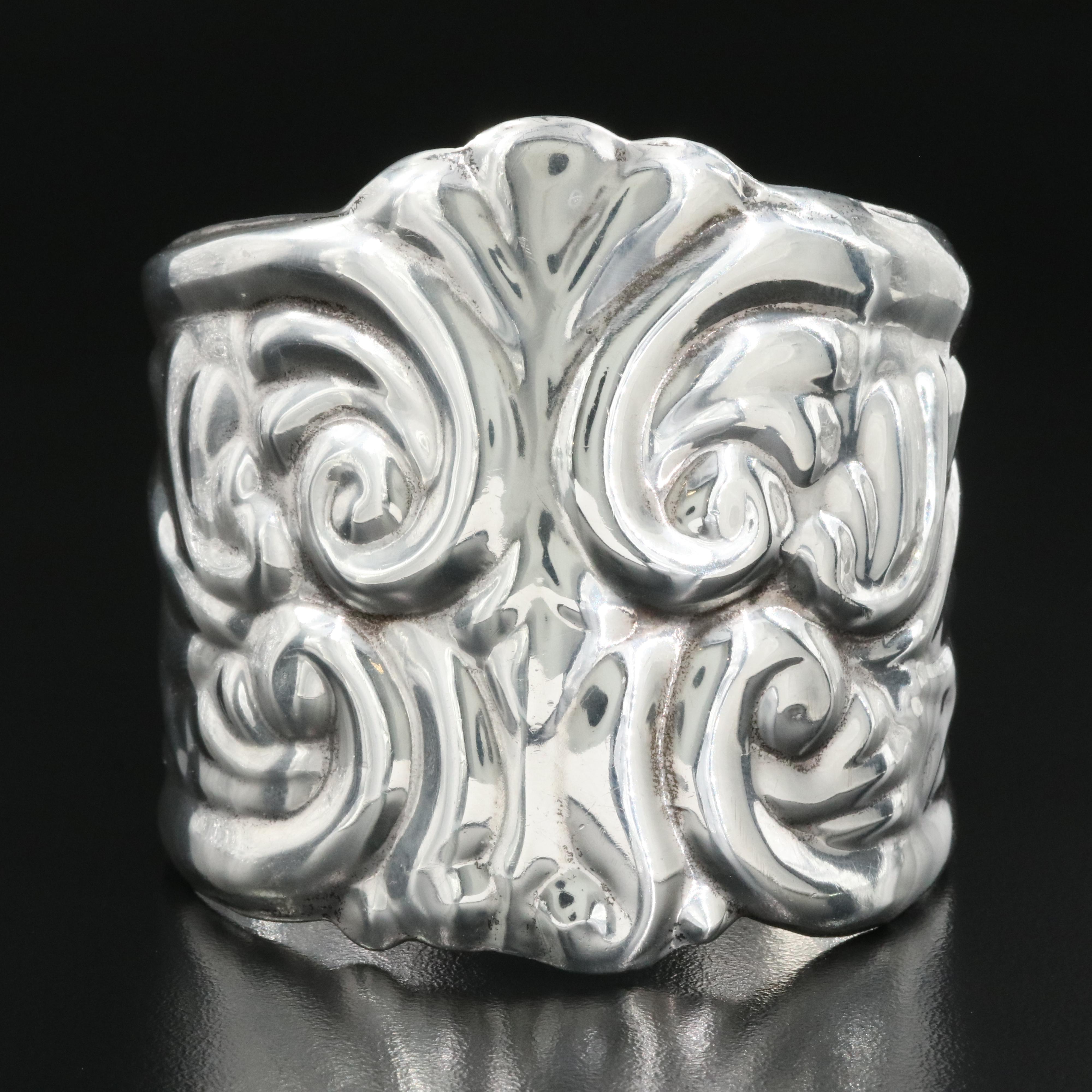 Mexican Sterling Patterned Cuff