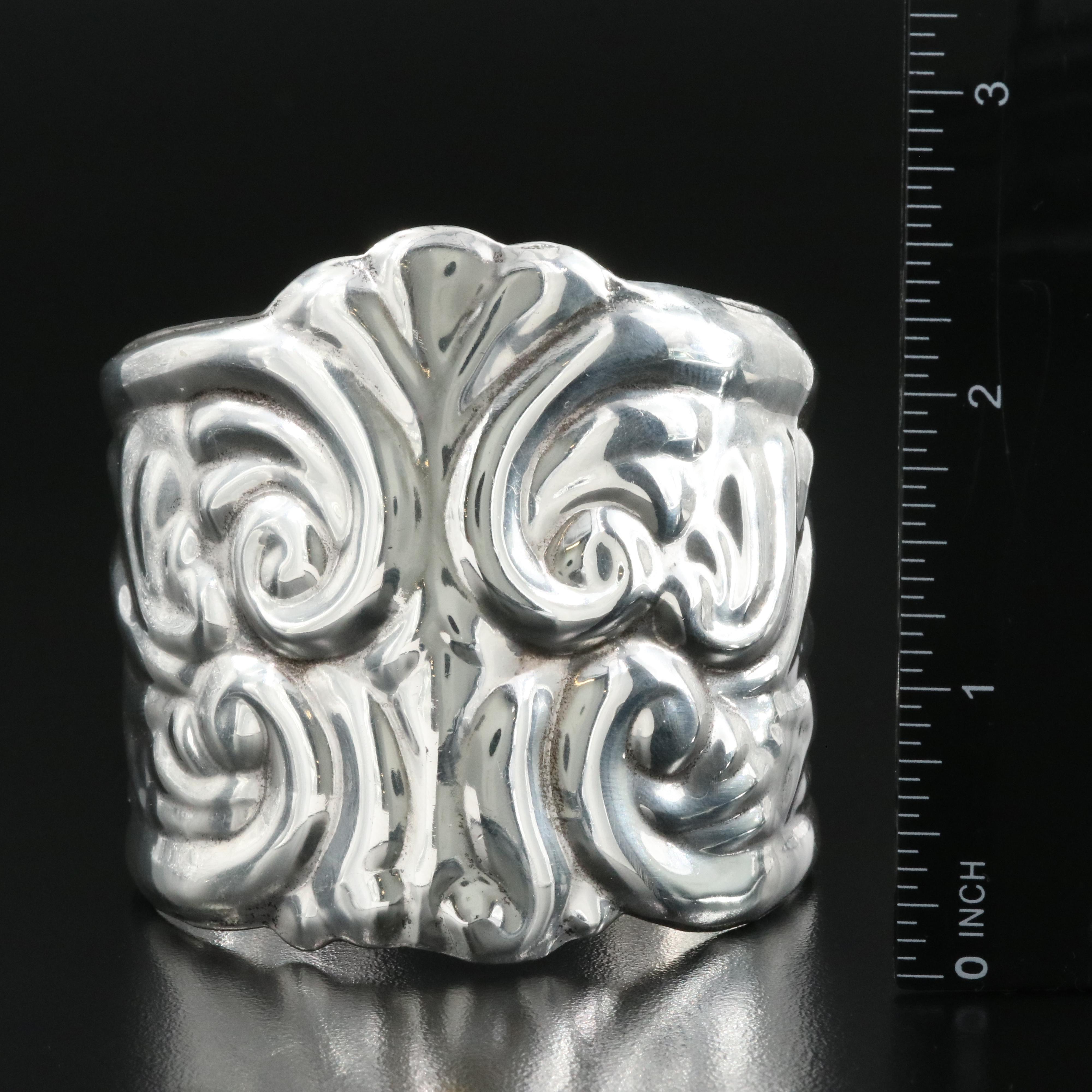 Mexican Sterling Patterned Cuff