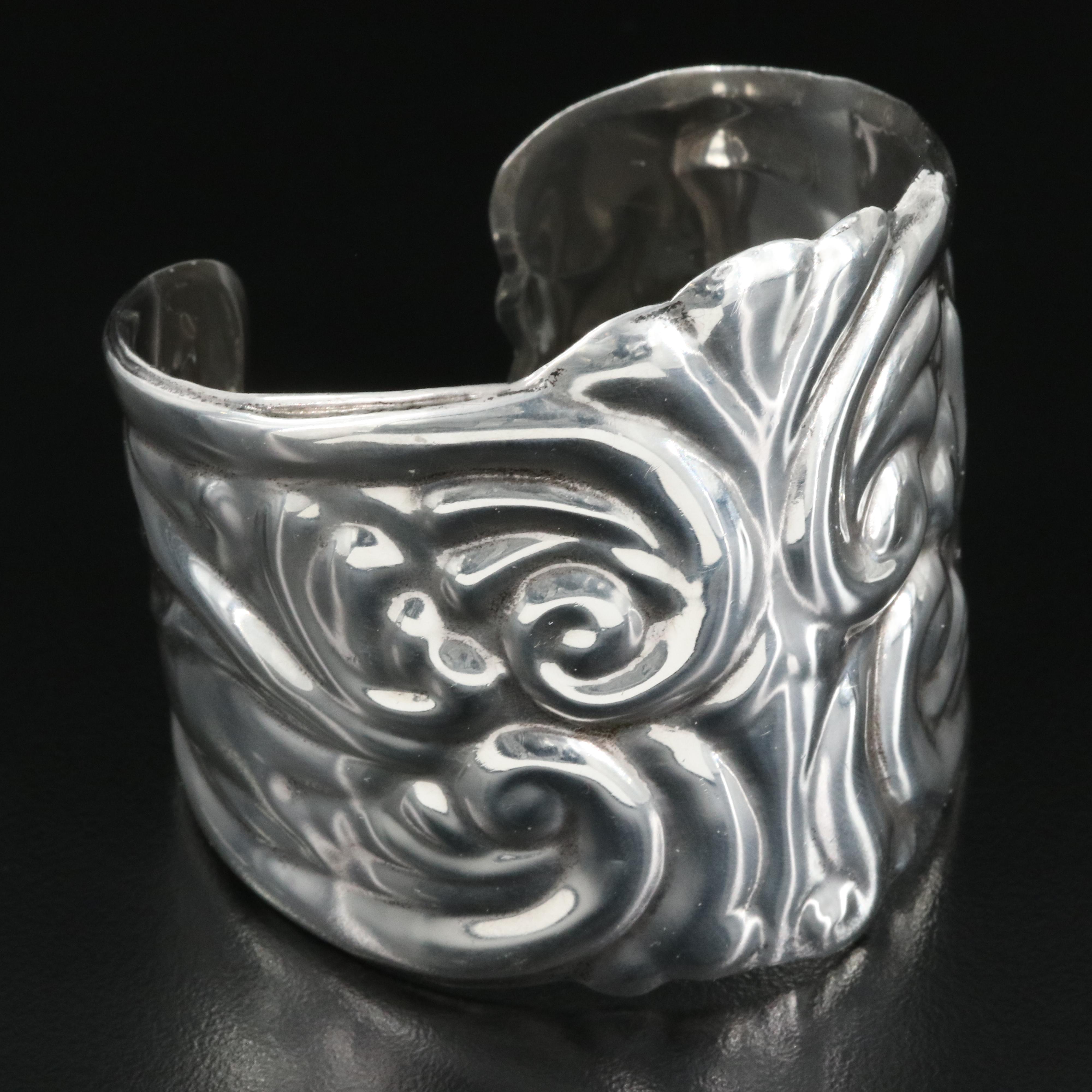 Mexican Sterling Patterned Cuff