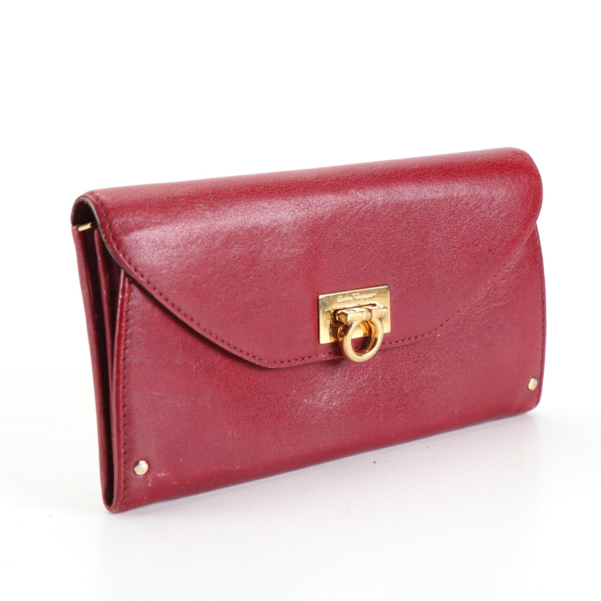 Salvatore Ferragamo Gancini Leather Wallet