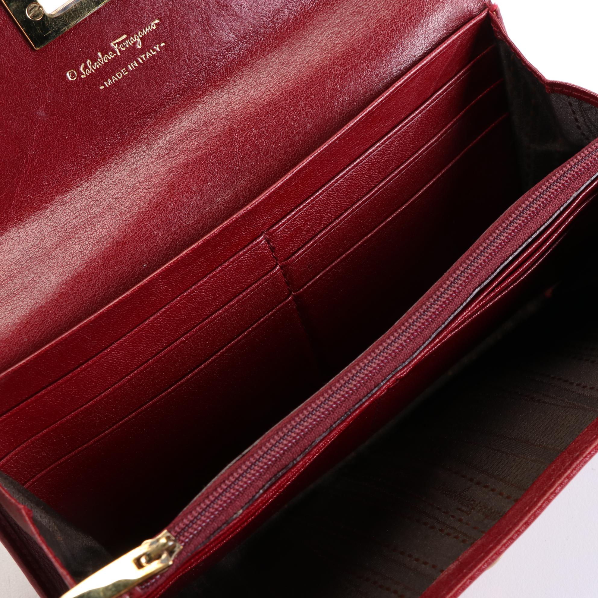 Salvatore Ferragamo Gancini Leather Wallet