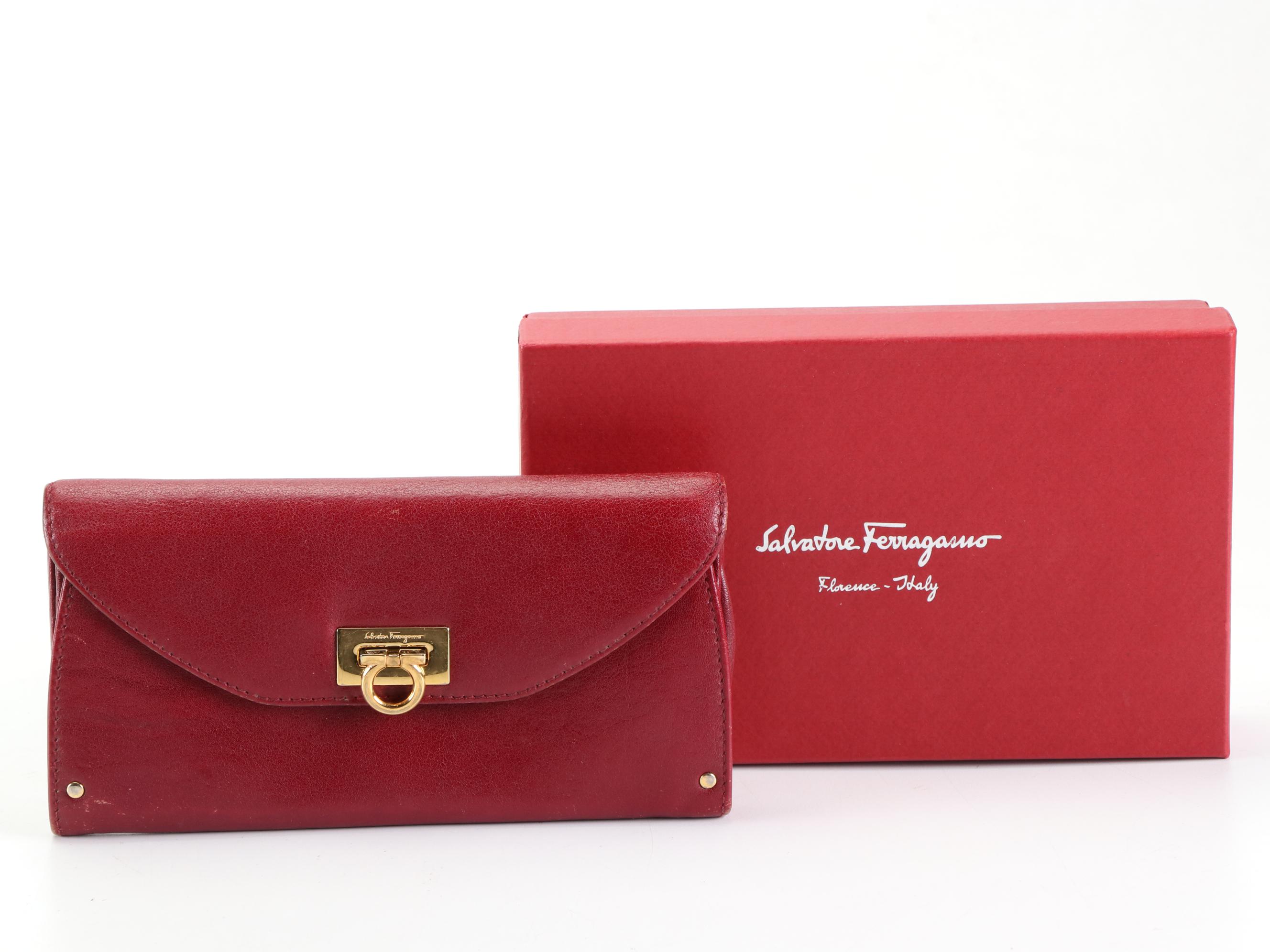 Salvatore Ferragamo Gancini Leather Wallet