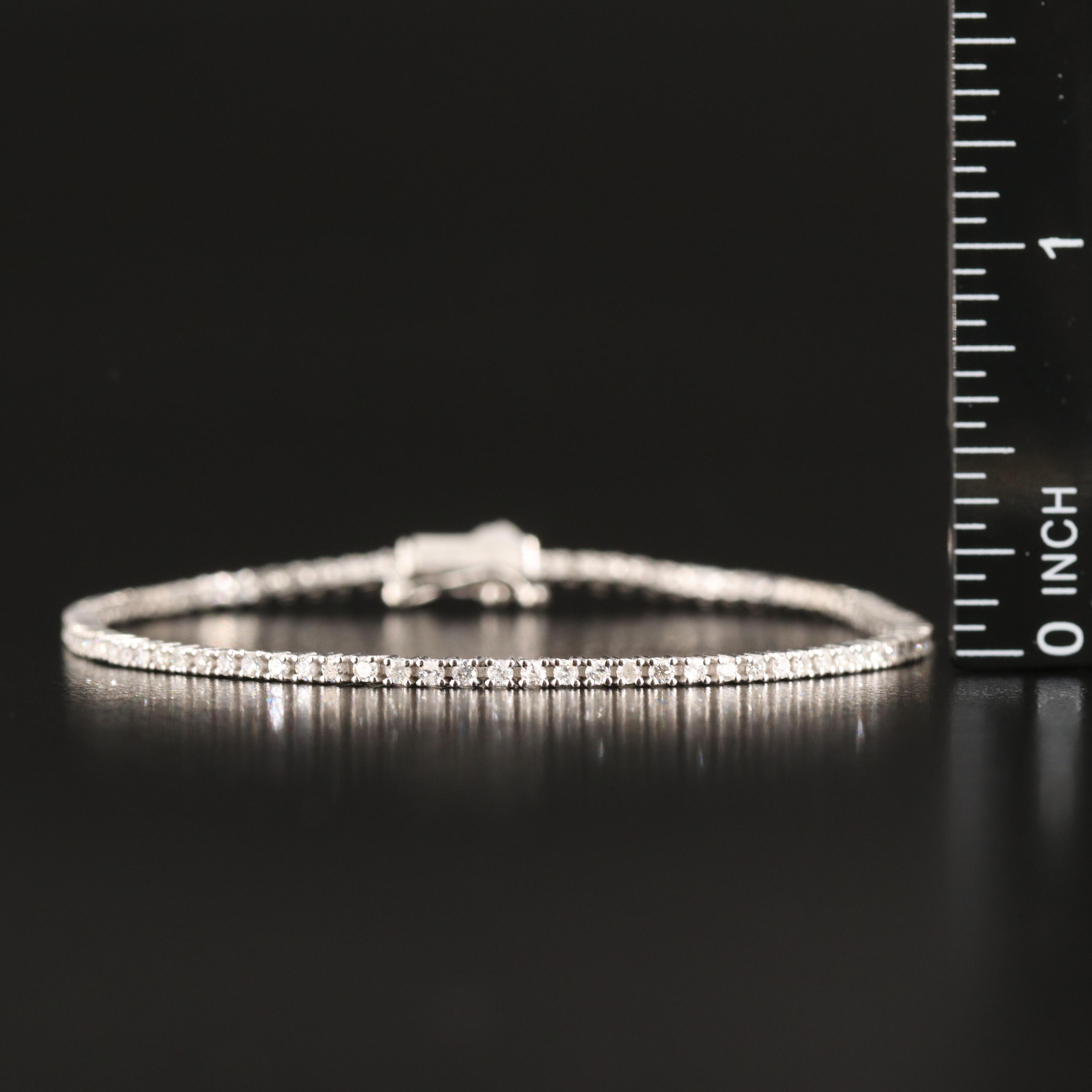 14K 1.10 CTW Diamond Line Bracelet
