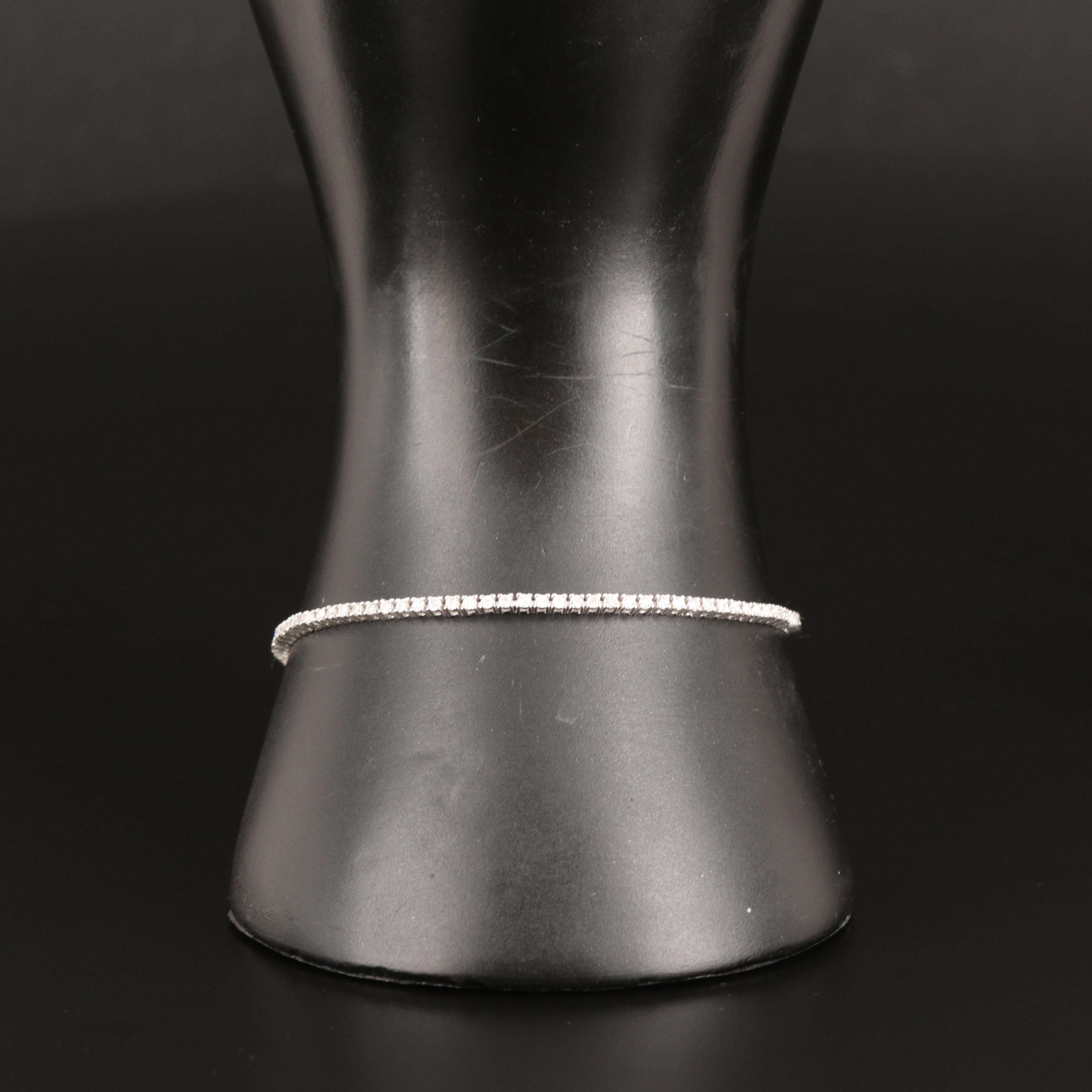 14K 1.10 CTW Diamond Line Bracelet