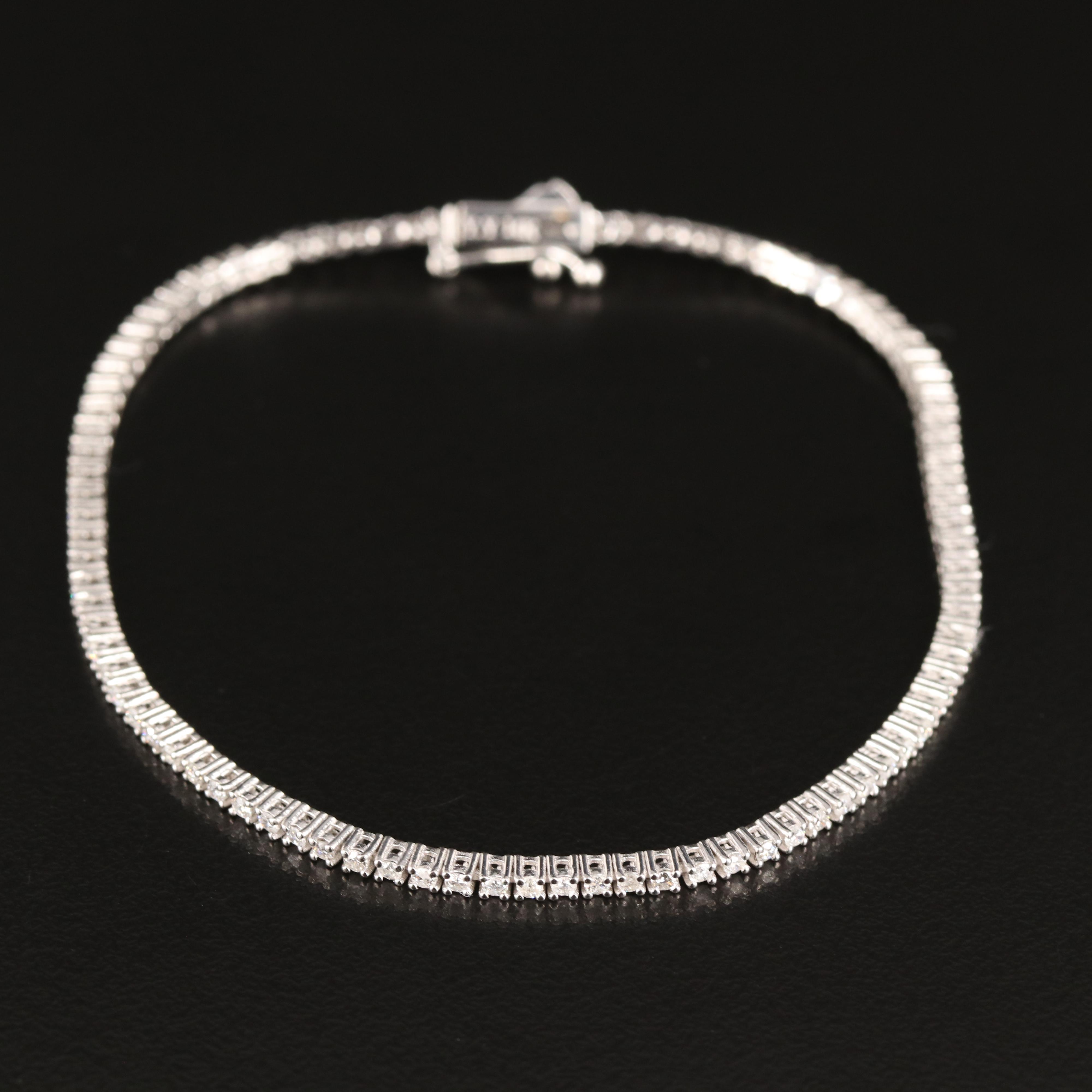 14K 1.10 CTW Diamond Line Bracelet