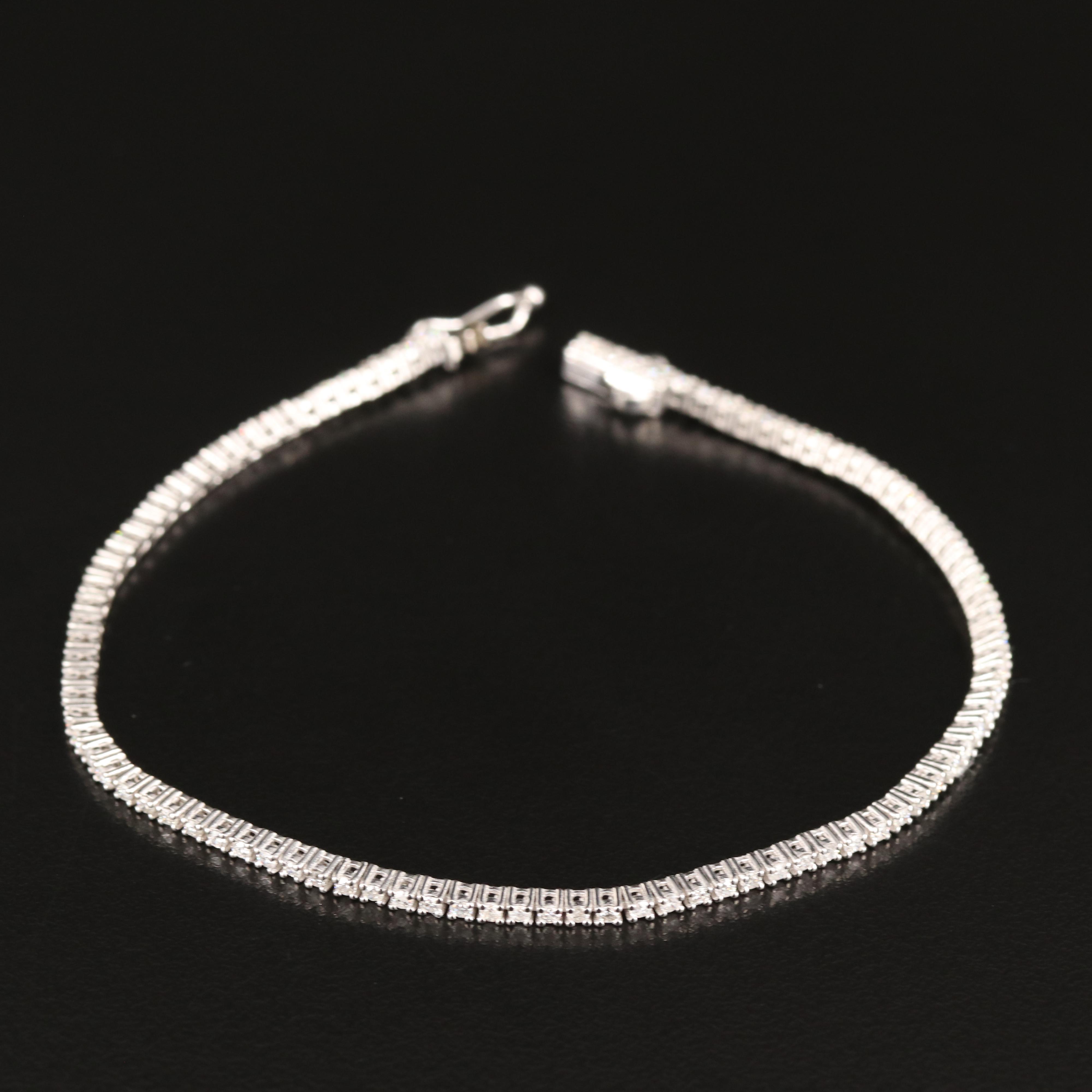 14K 1.10 CTW Diamond Line Bracelet