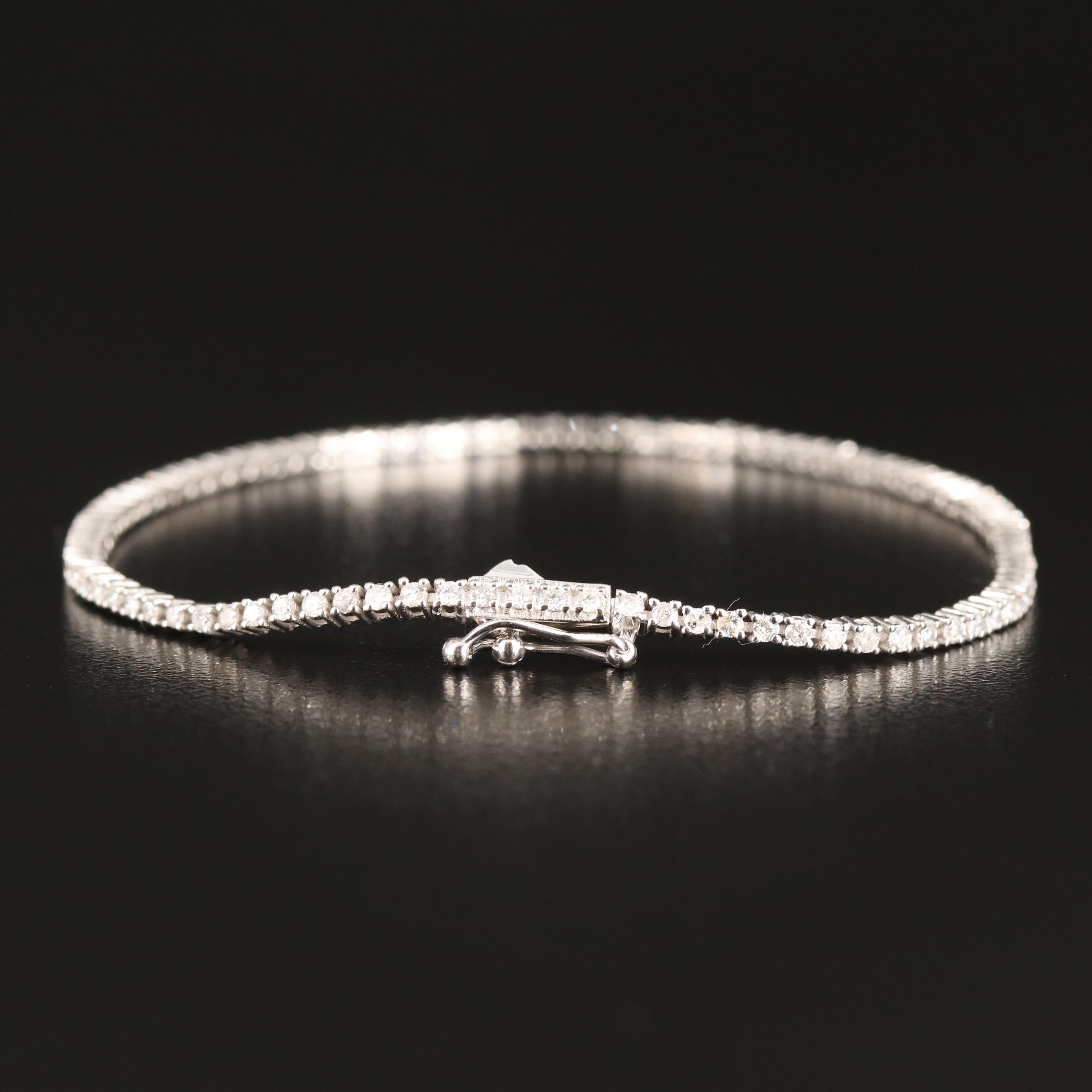 14K 1.10 CTW Diamond Line Bracelet