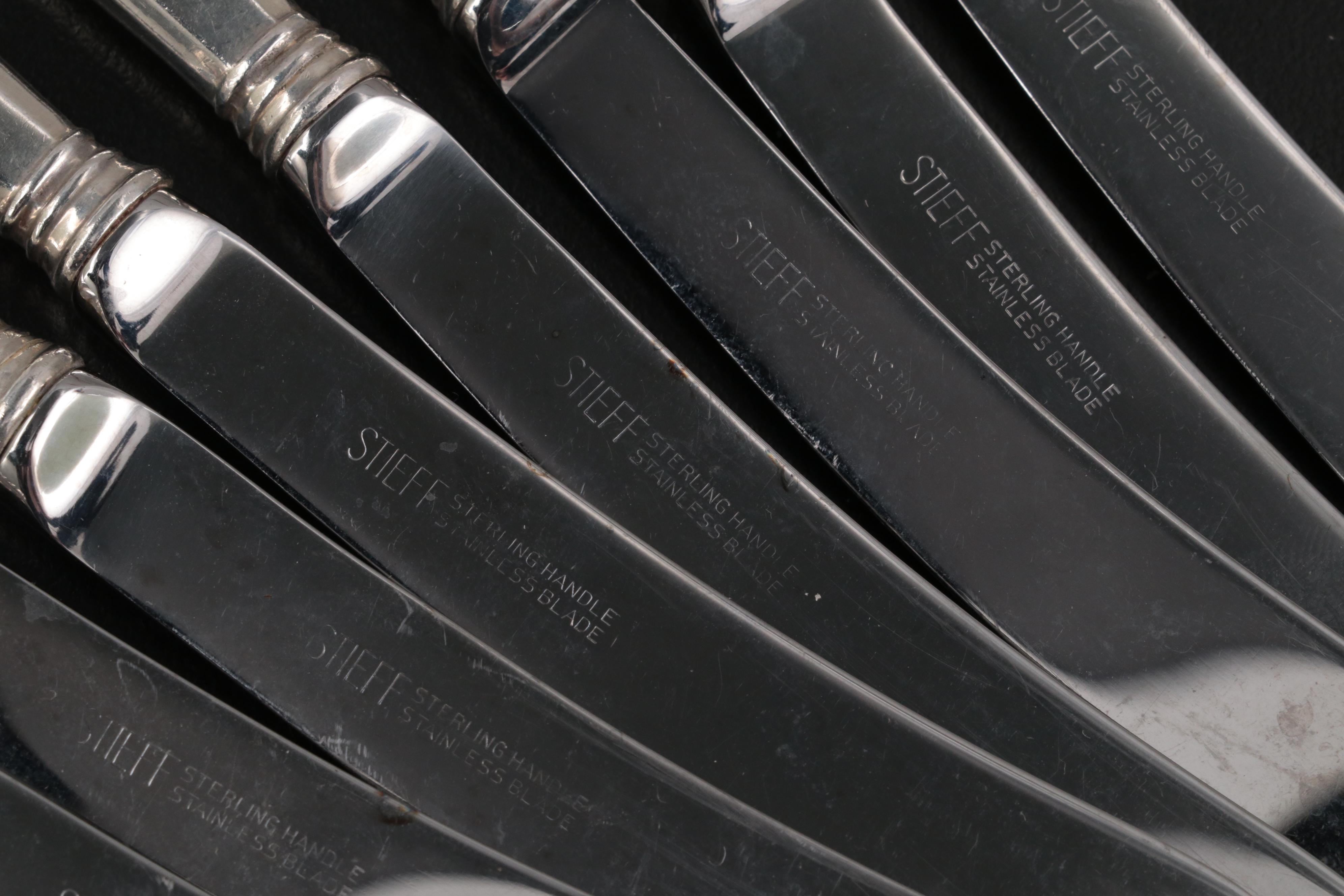 Kirk-Stieff "Williamsburg Queen Anne" Sterling Table Spoons and Butter Spreaders