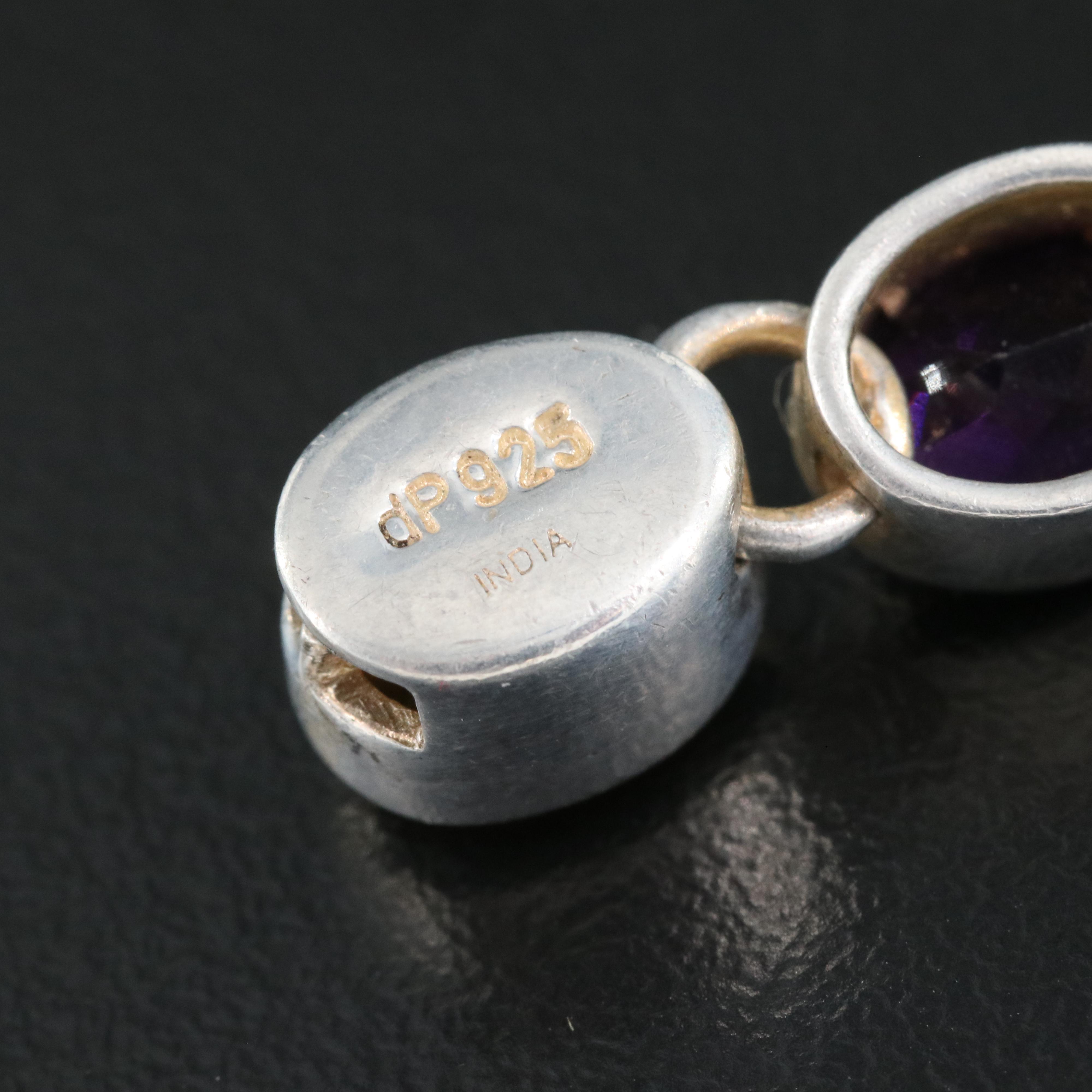 Sterling Bracelet Including Amethyst, Peridot and Topaz