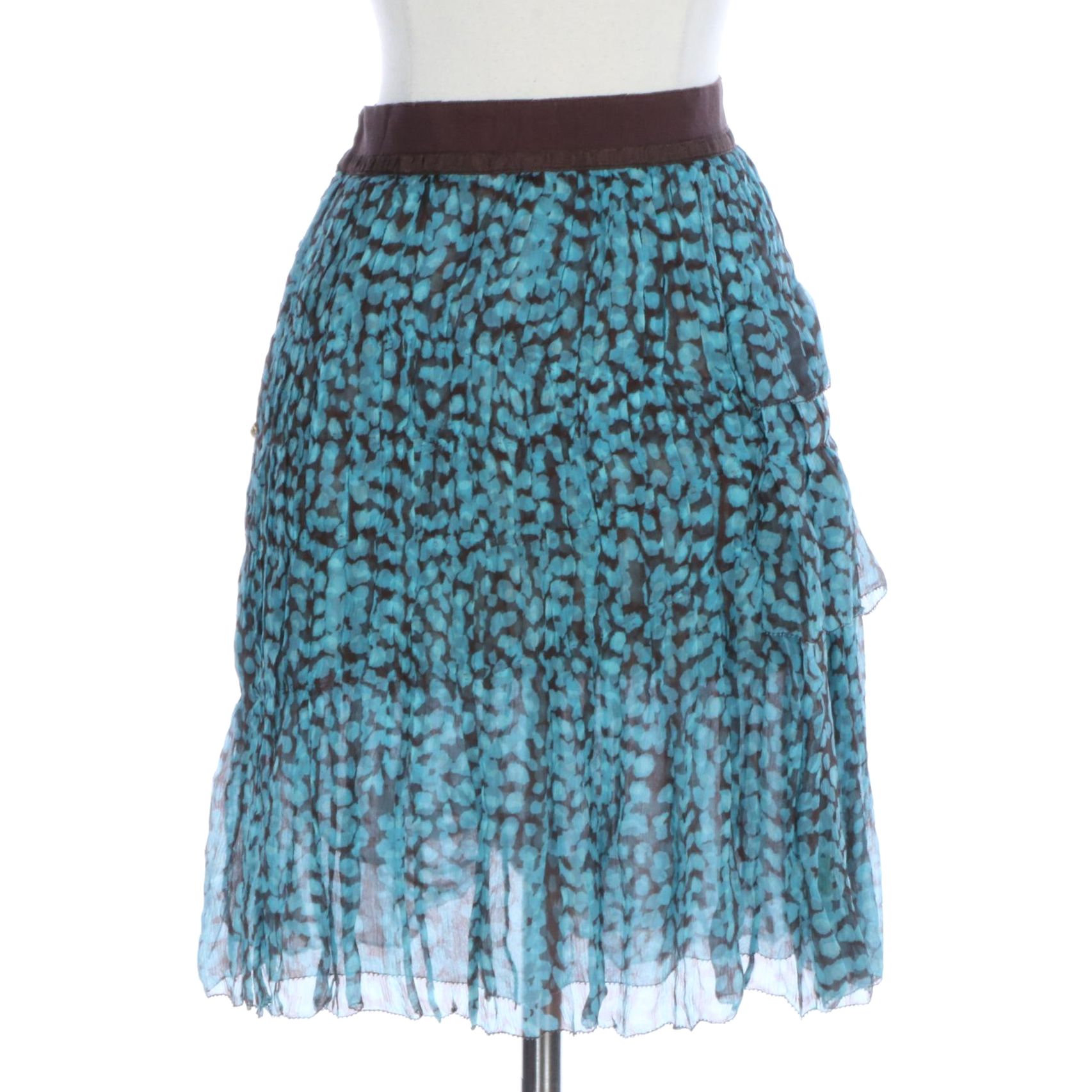 Louis Vuitton Knee-Length Skirt in Printed Silk