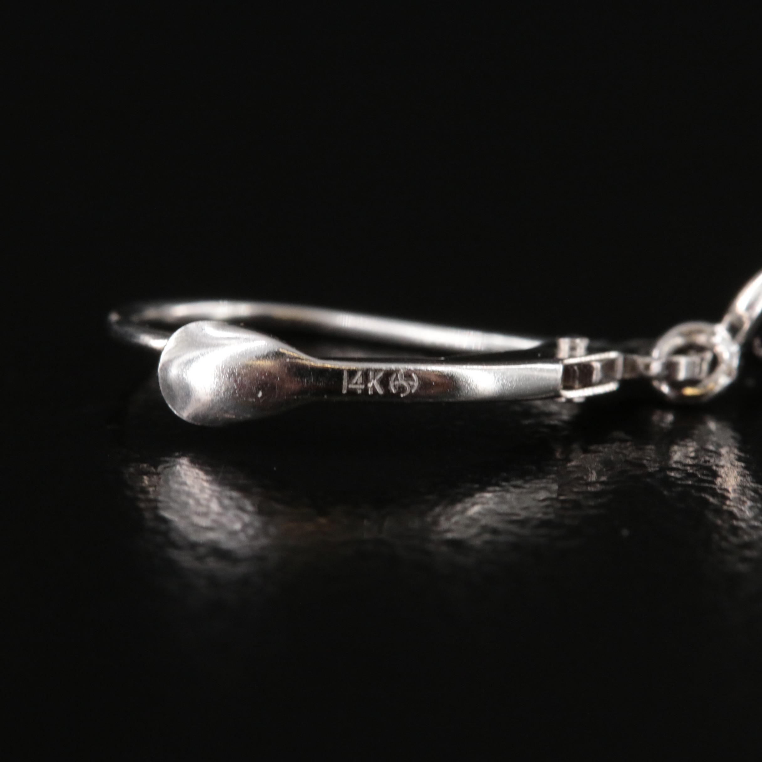 14K Pearl, Black Onyx and Diamond Earrings