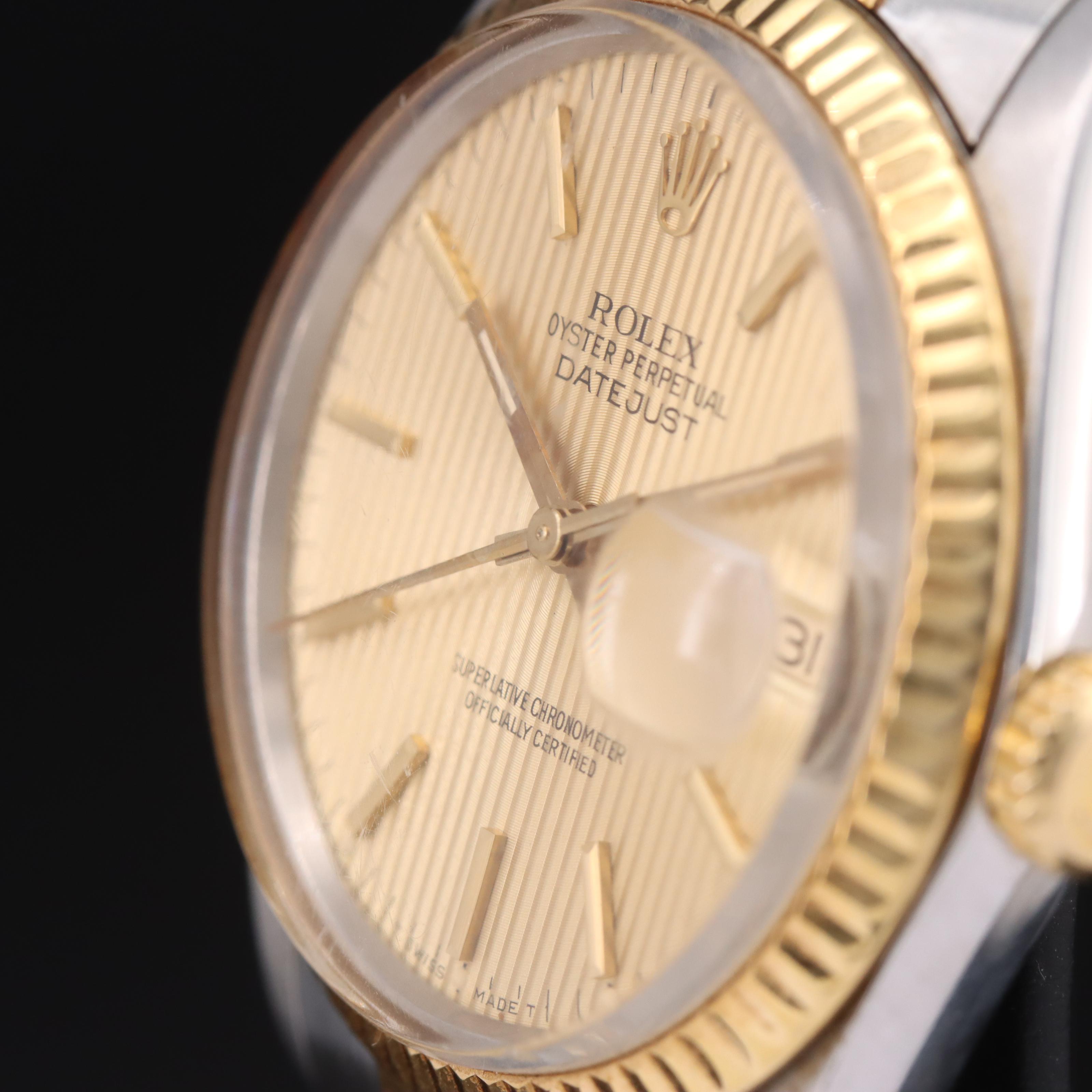 1986 Rolex Oyster Perpetual Datejust 18K and Stainless Steel Watch