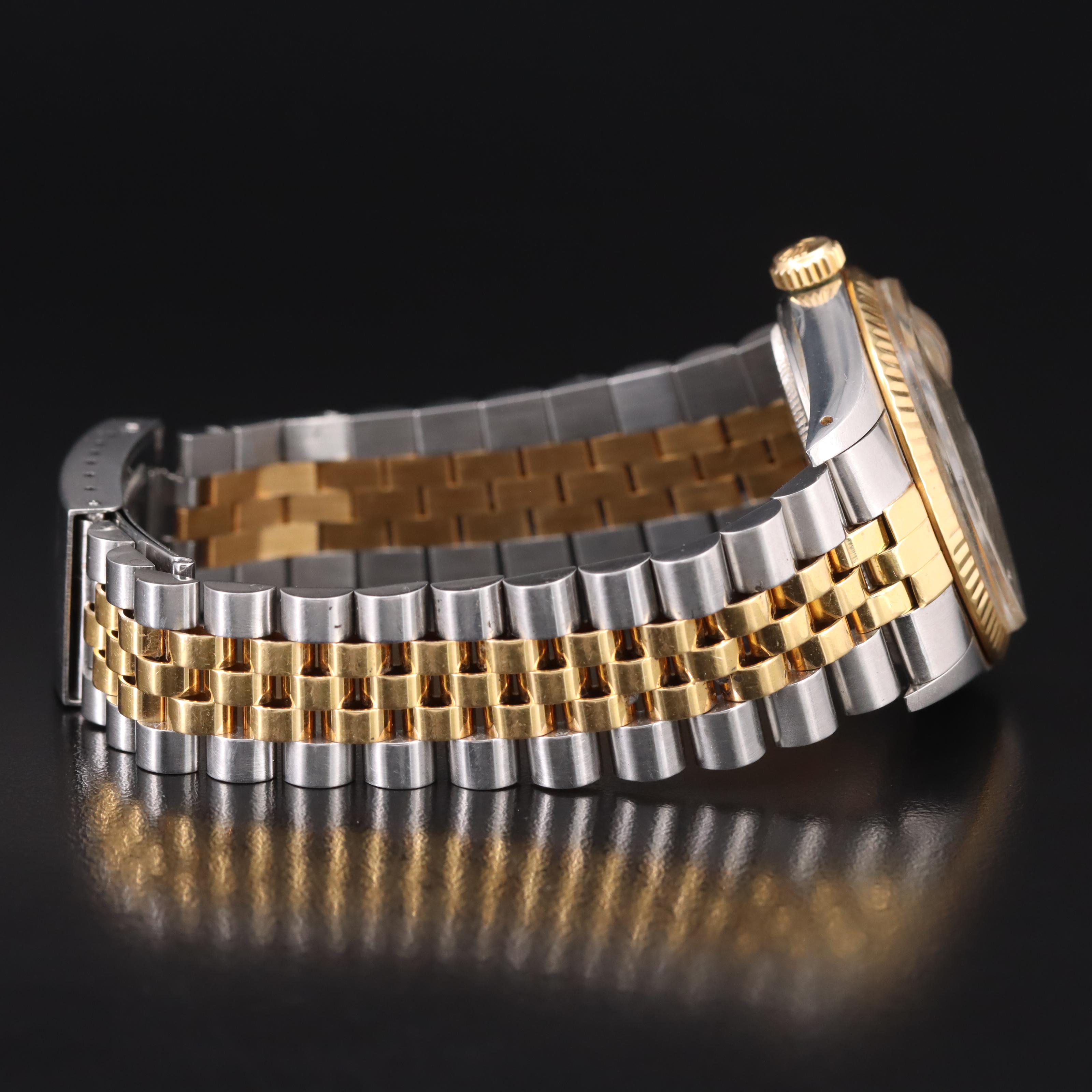 1986 Rolex Oyster Perpetual Datejust 18K and Stainless Steel Watch