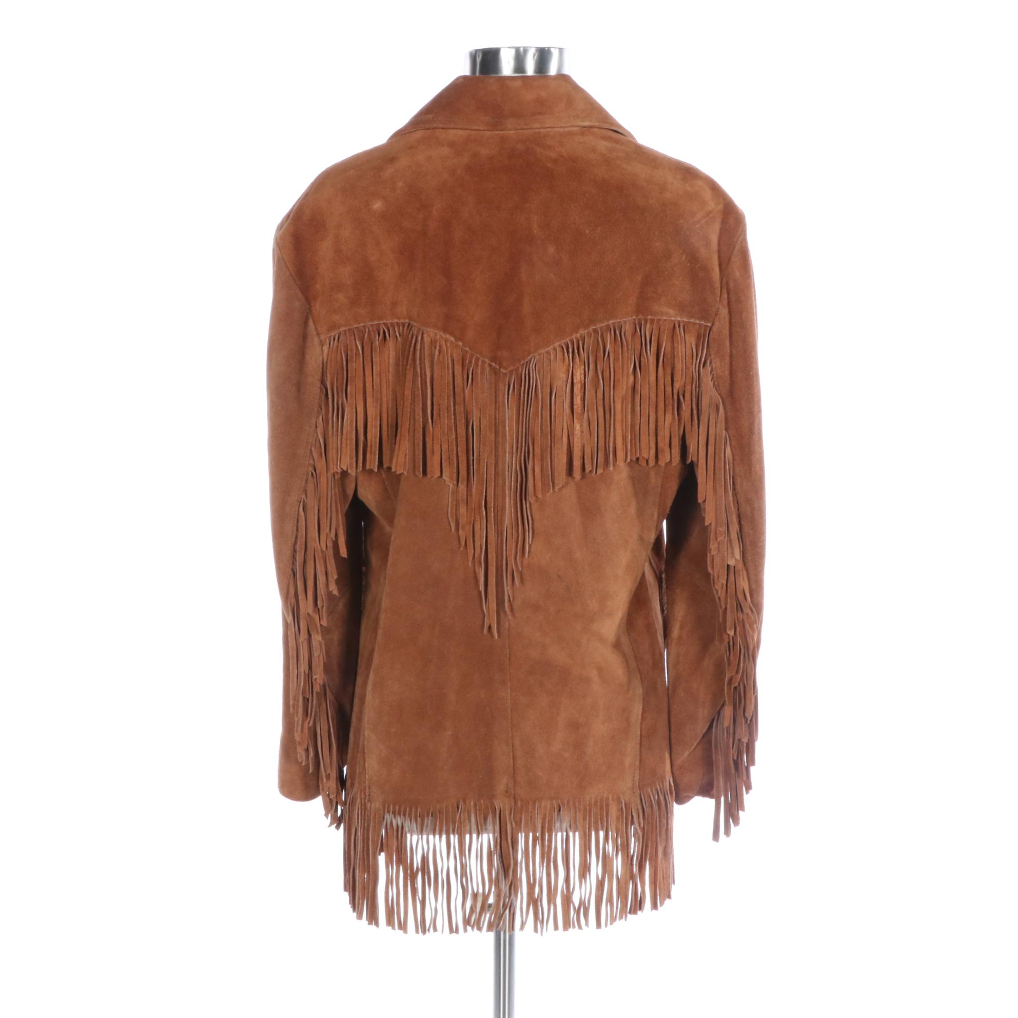 Ms. Pioneer by Pioneer Wear Suede Fringe Jacket