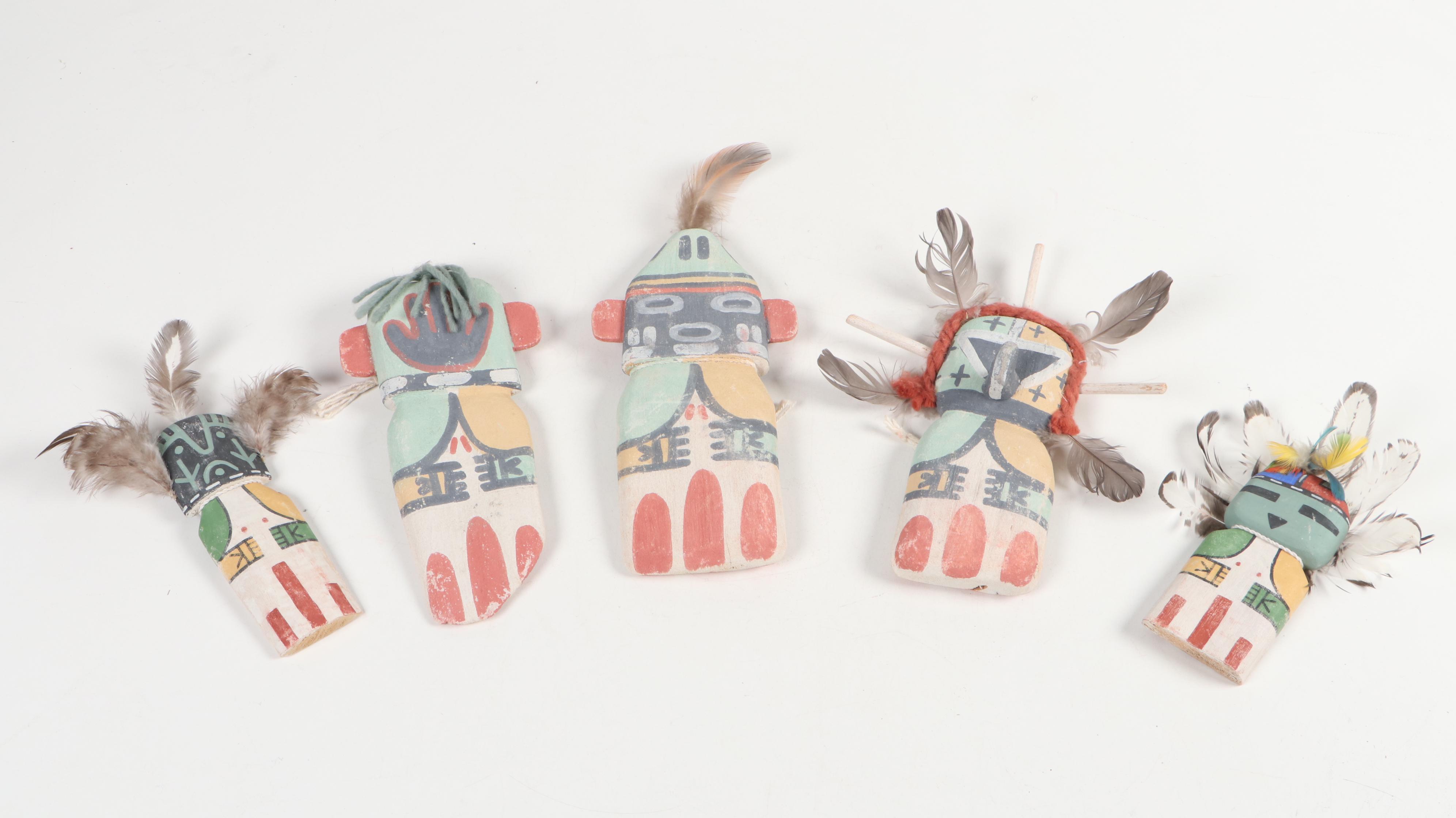 Native American Style Wood Canoe Figurines and More