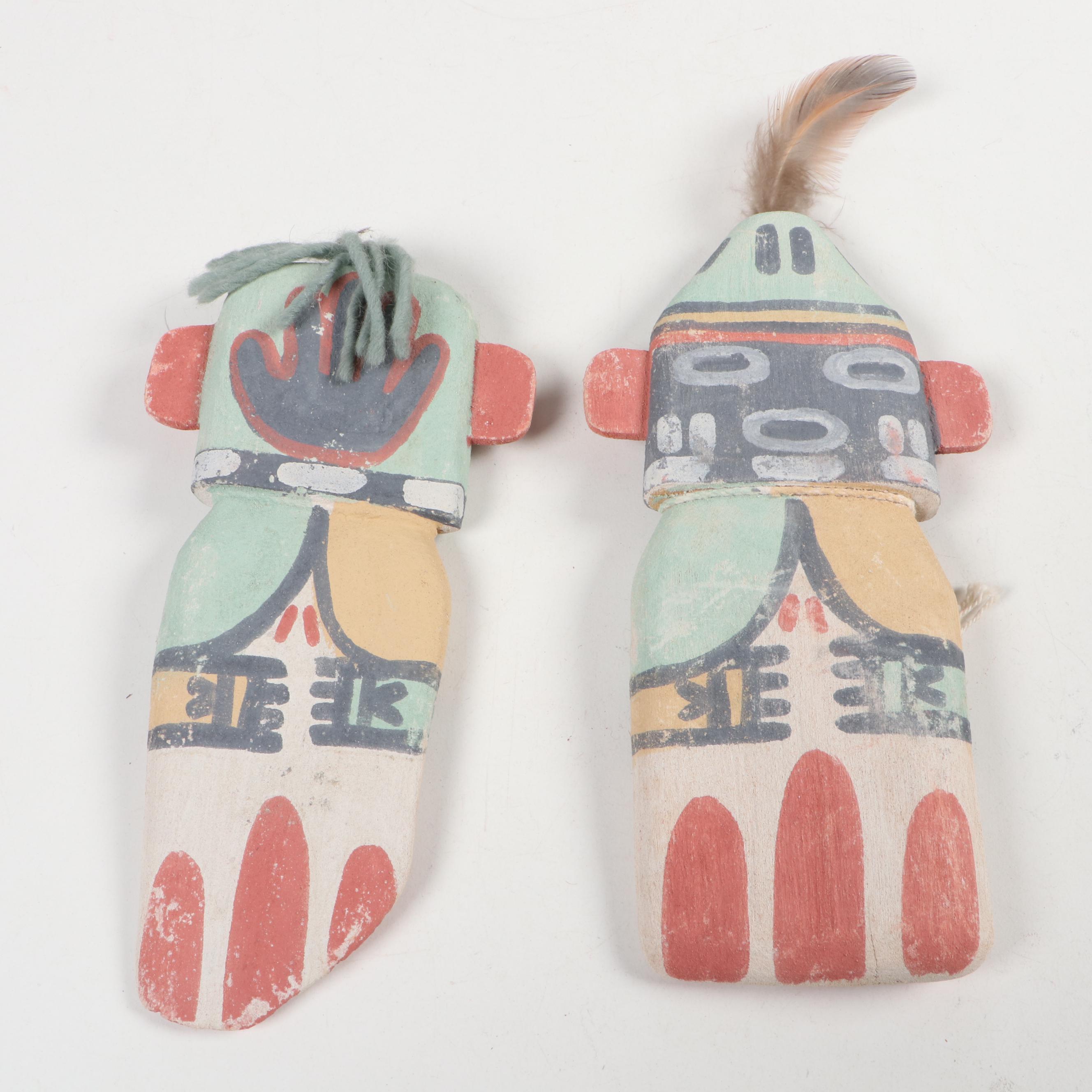Native American Style Wood Canoe Figurines and More