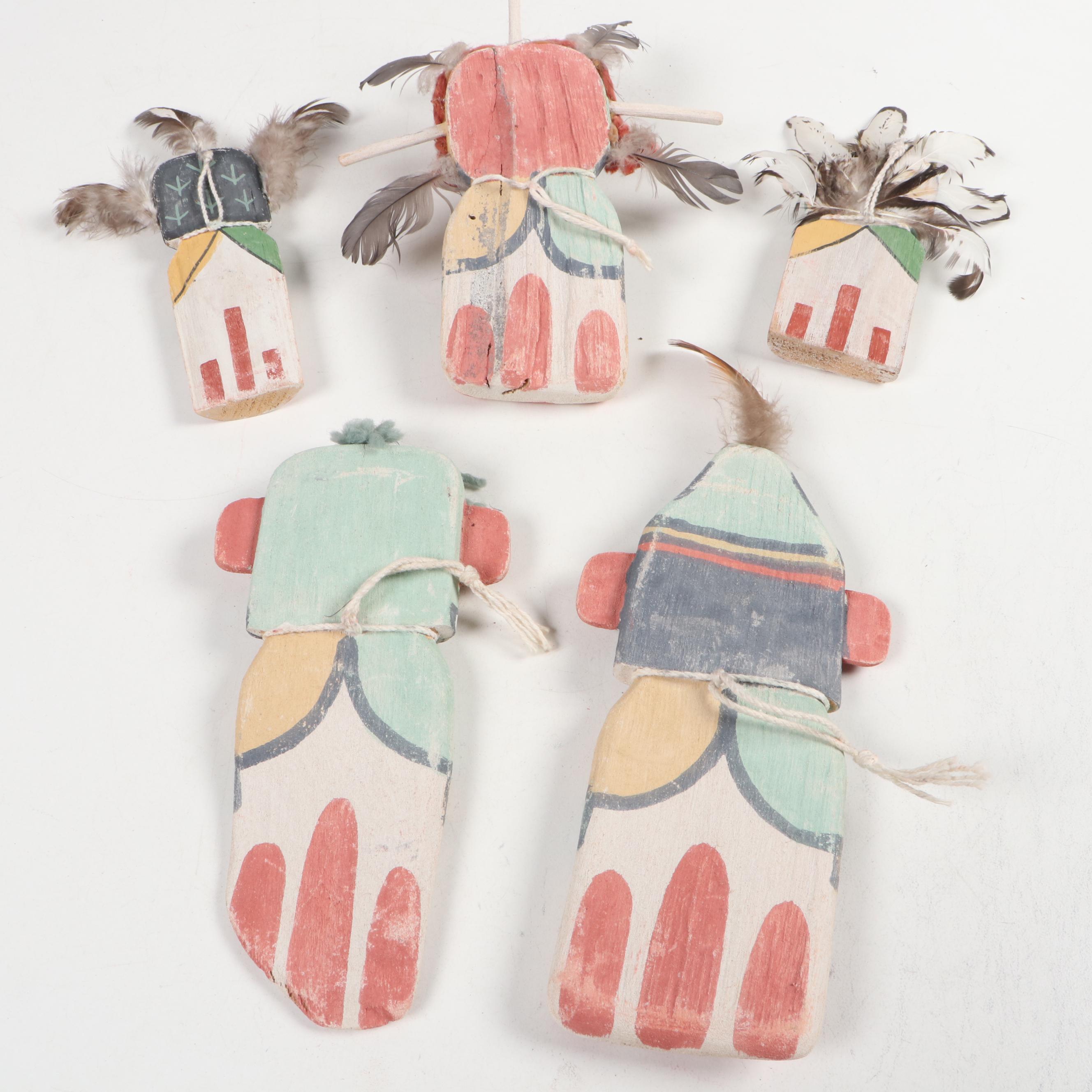 Native American Style Wood Canoe Figurines and More