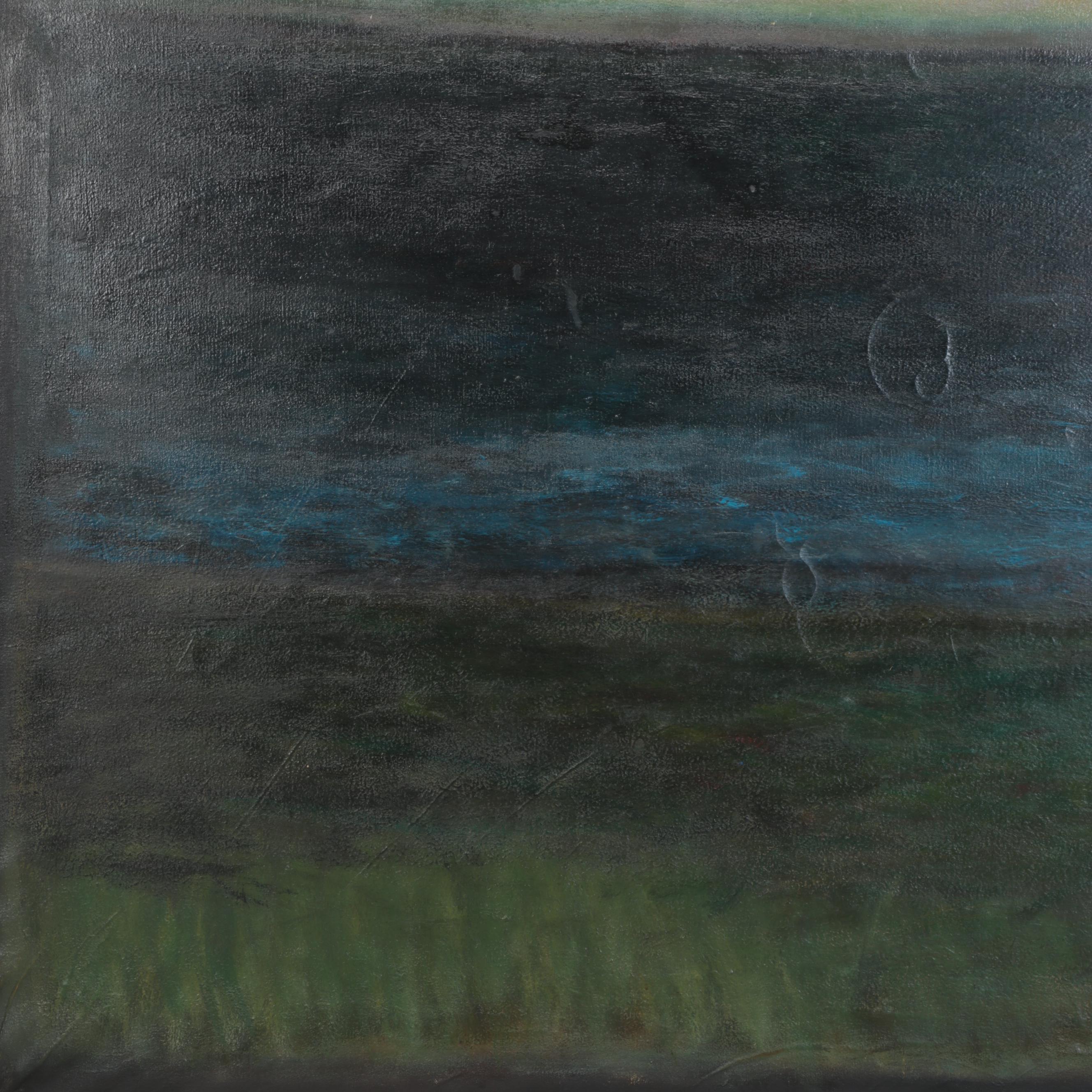 P. M. Dougherty Large-Scale Seascape Oil Painting, 1994