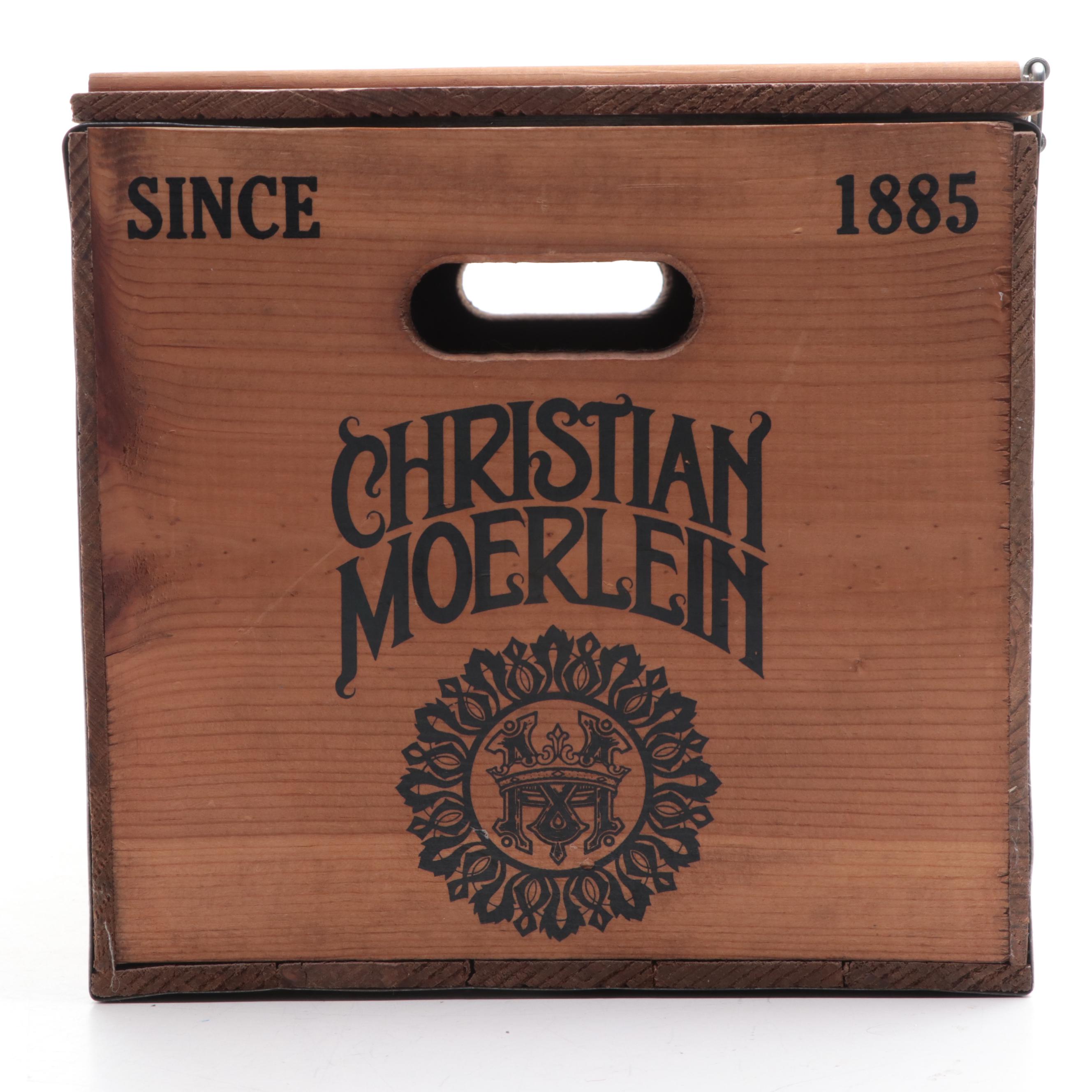 Hudepohl Brewing Co. and Christian Moerlein Advertising Beer Crate