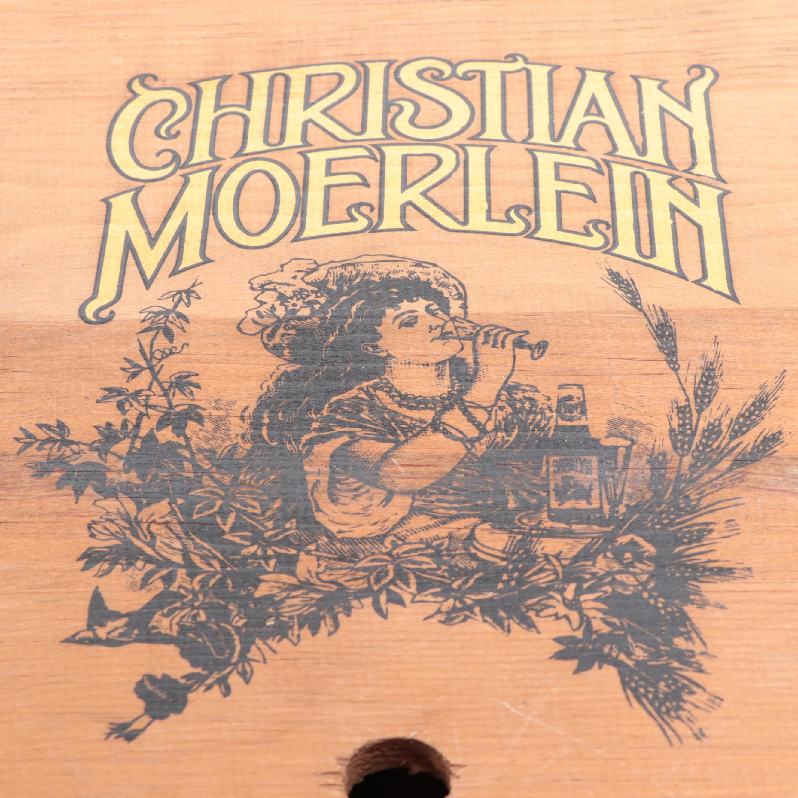 Hudepohl Brewing Co. and Christian Moerlein Advertising Beer Crate