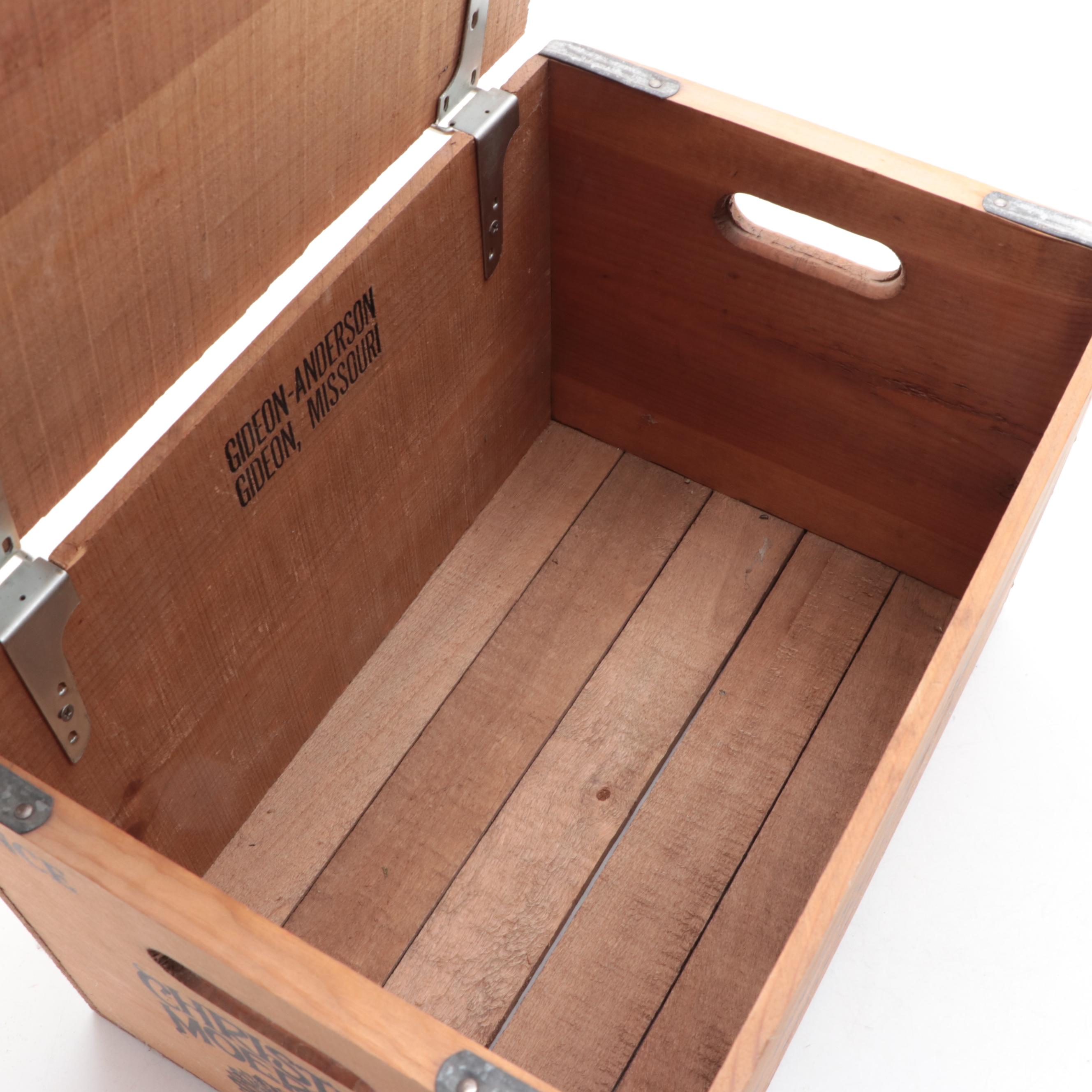 Hudepohl Brewing Co. and Christian Moerlein Advertising Beer Crate