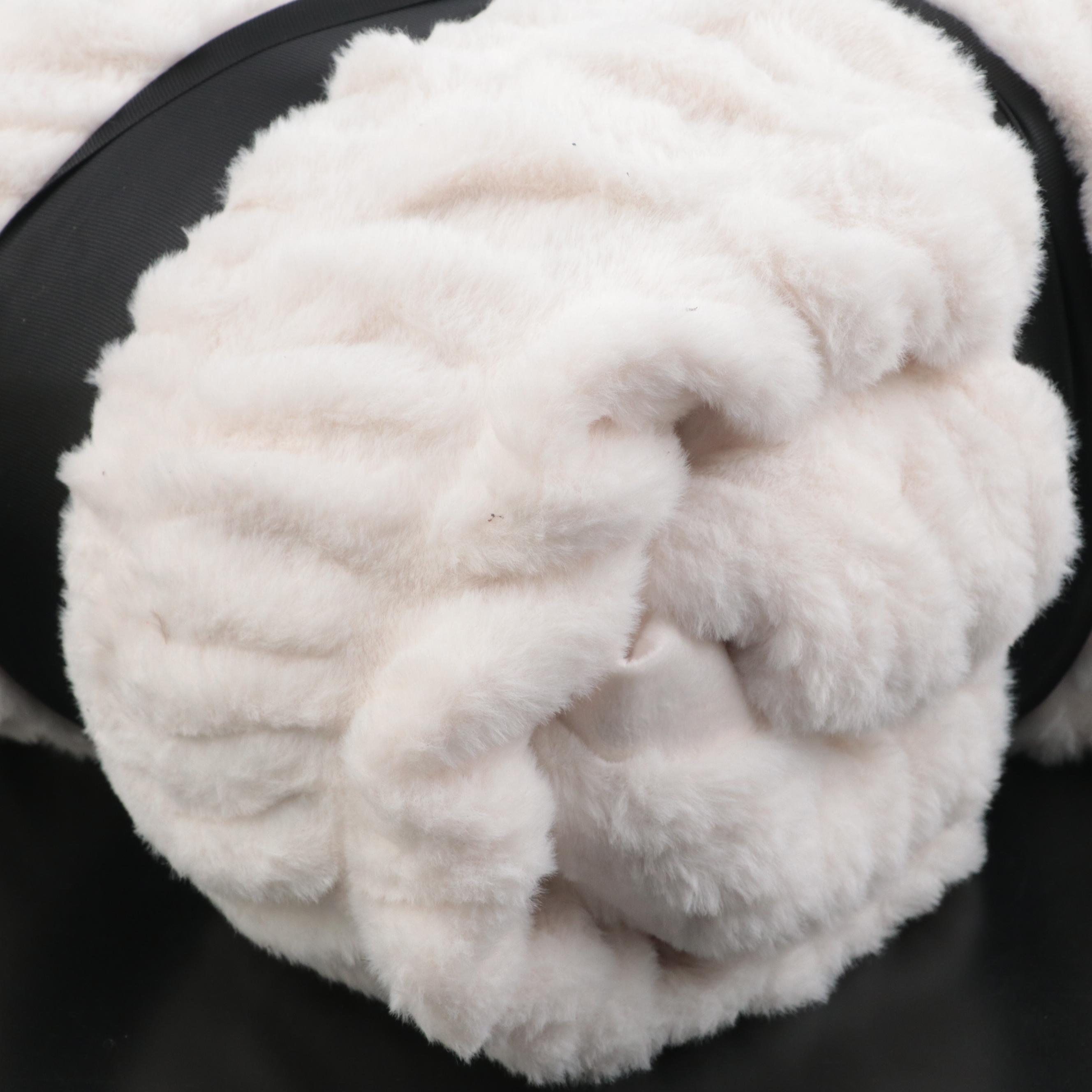 Member's Mark Hotel Premier Collection Luxury Throw in Ruched Cream