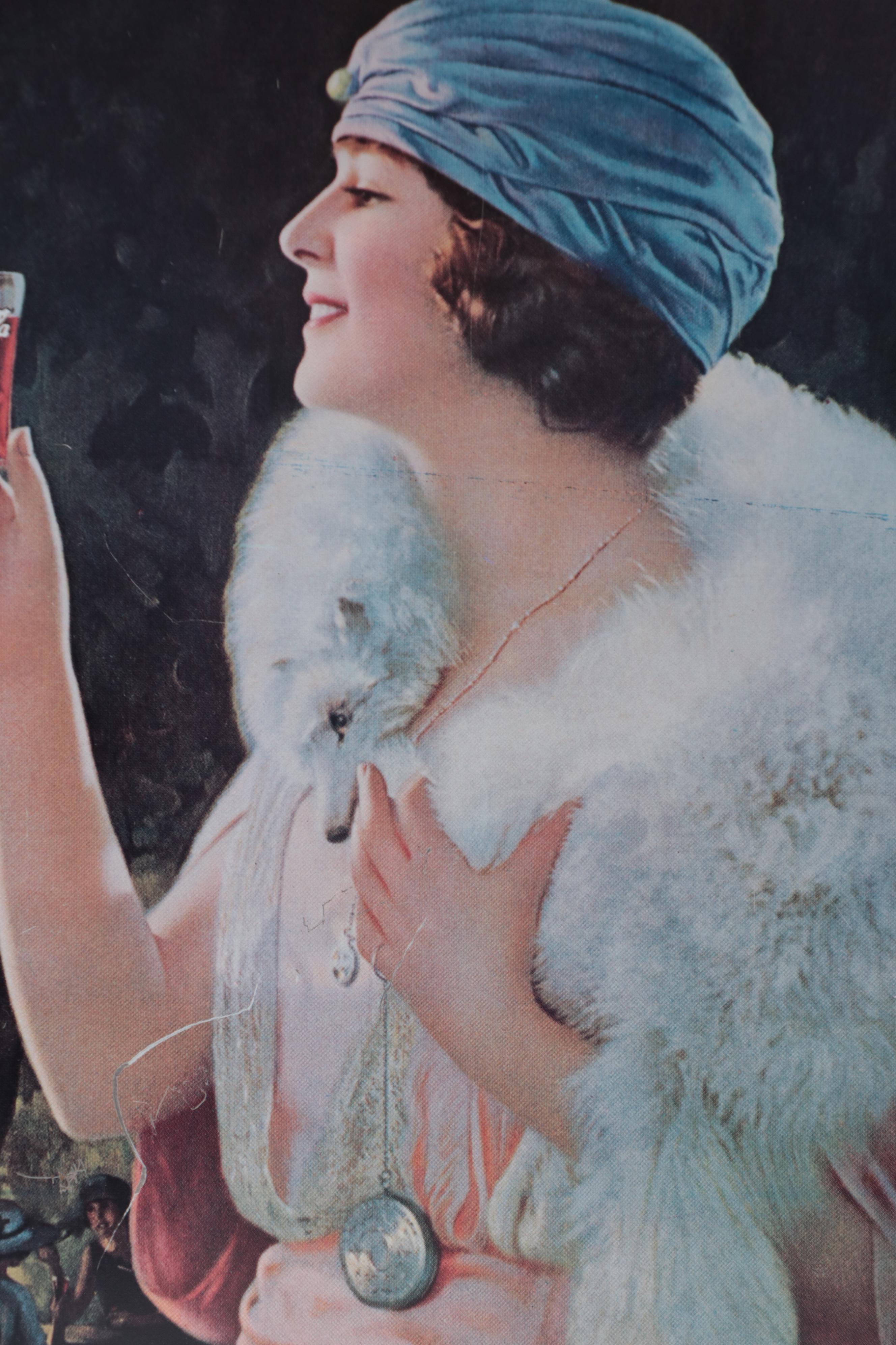 Coca-Cola Tin Lithograph Reproduction Advertising Trays, 1973