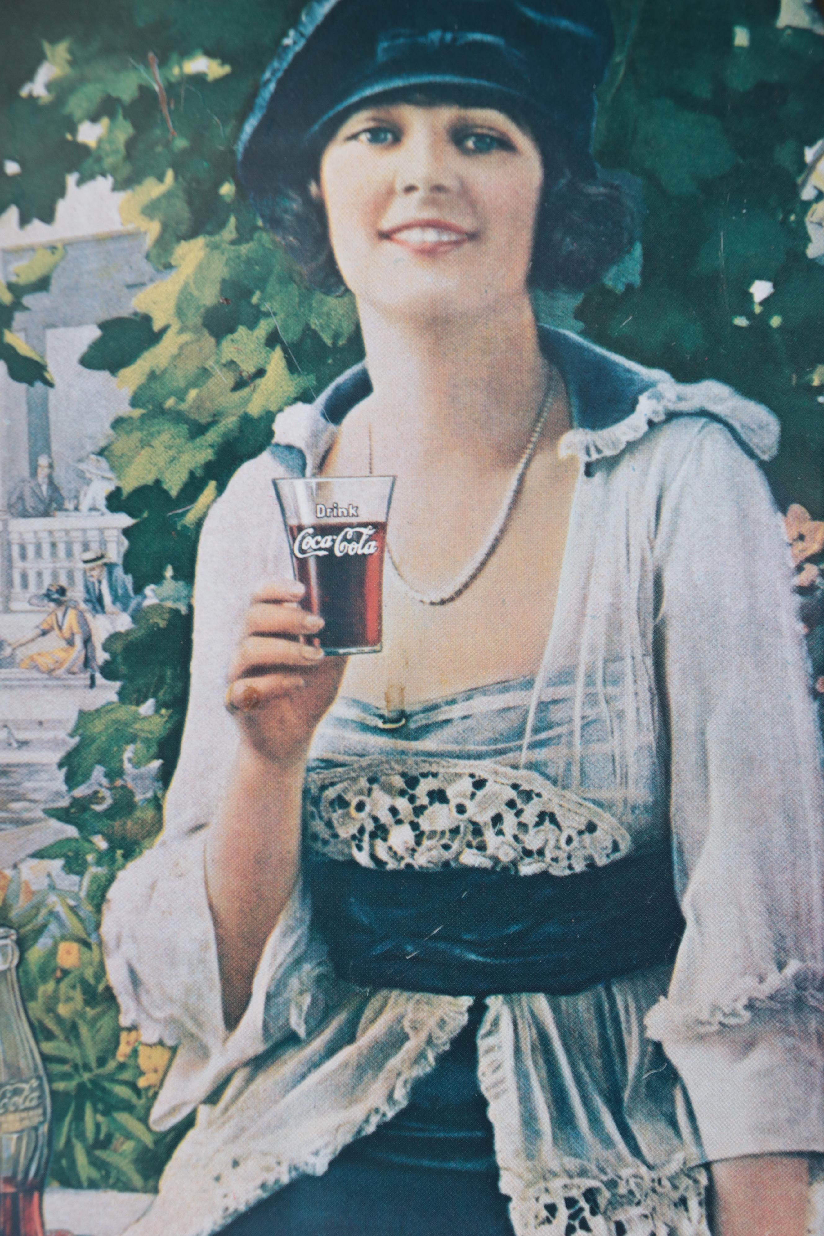 Coca-Cola Tin Lithograph Reproduction Advertising Trays, 1973