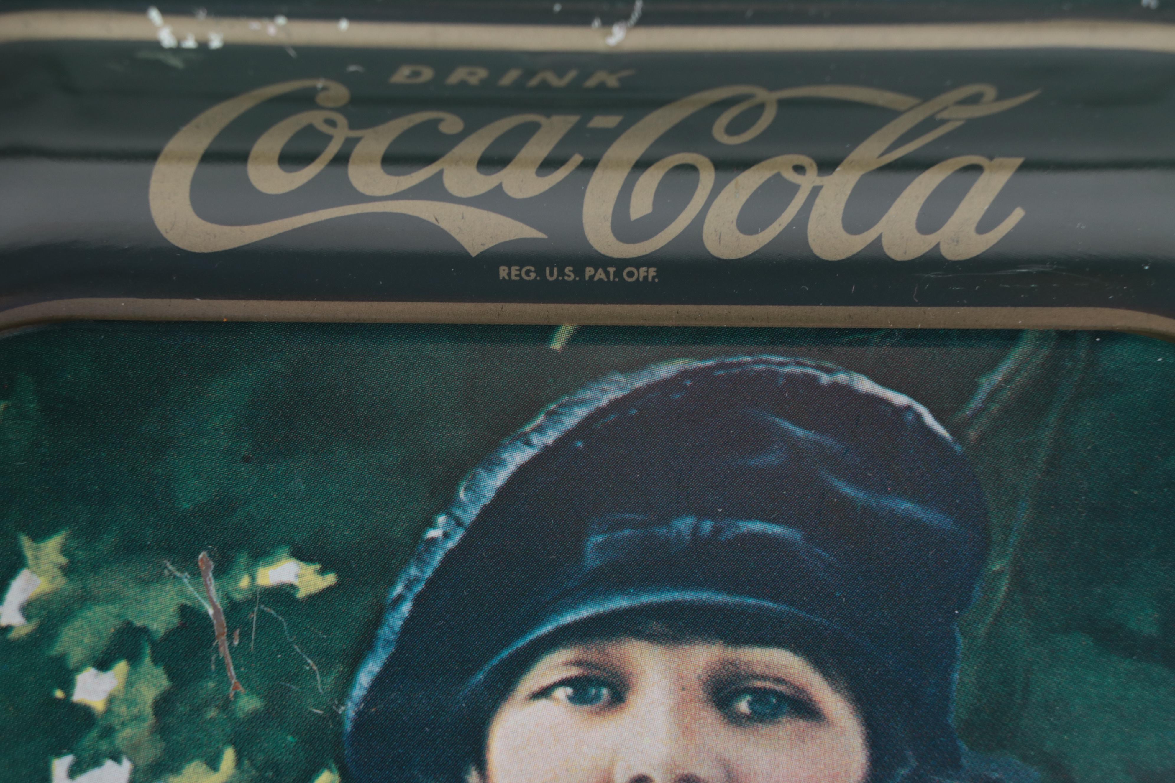 Coca-Cola Tin Lithograph Reproduction Advertising Trays, 1973