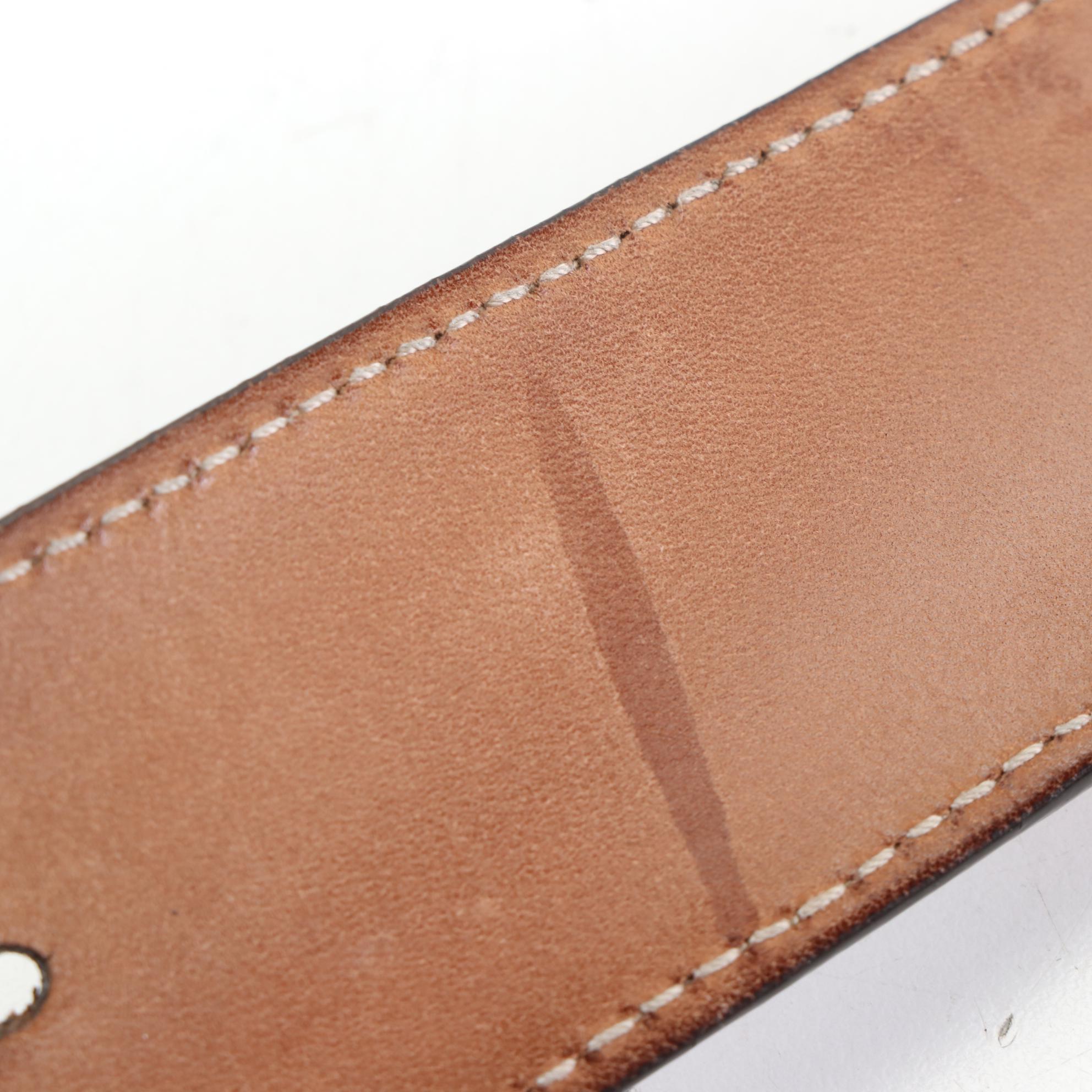 Gucci GG Supreme Canvas and Leather Belt