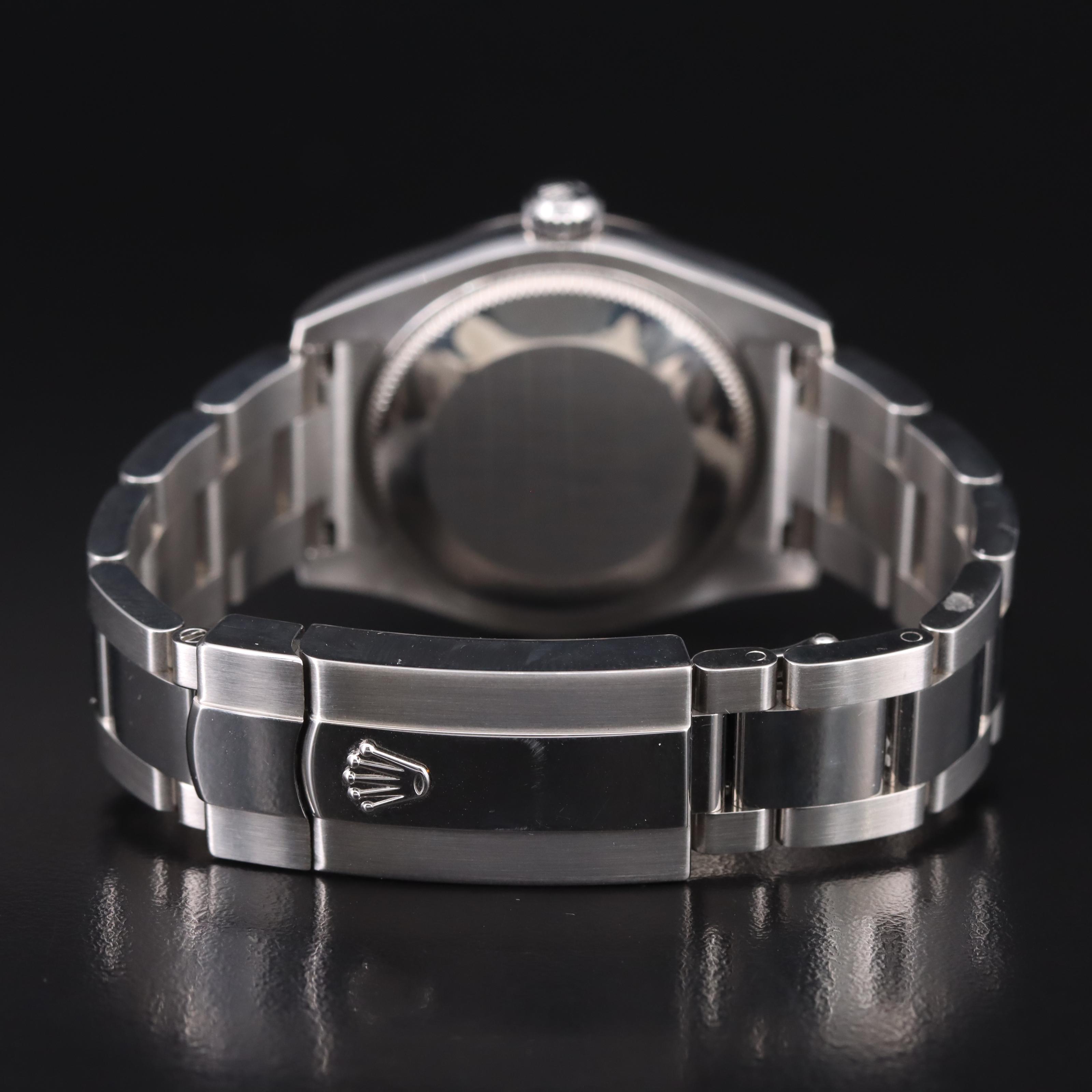 Rolex Oyster Perpetual 18K and Stainless Steel Datejust Diamond Dial Watch