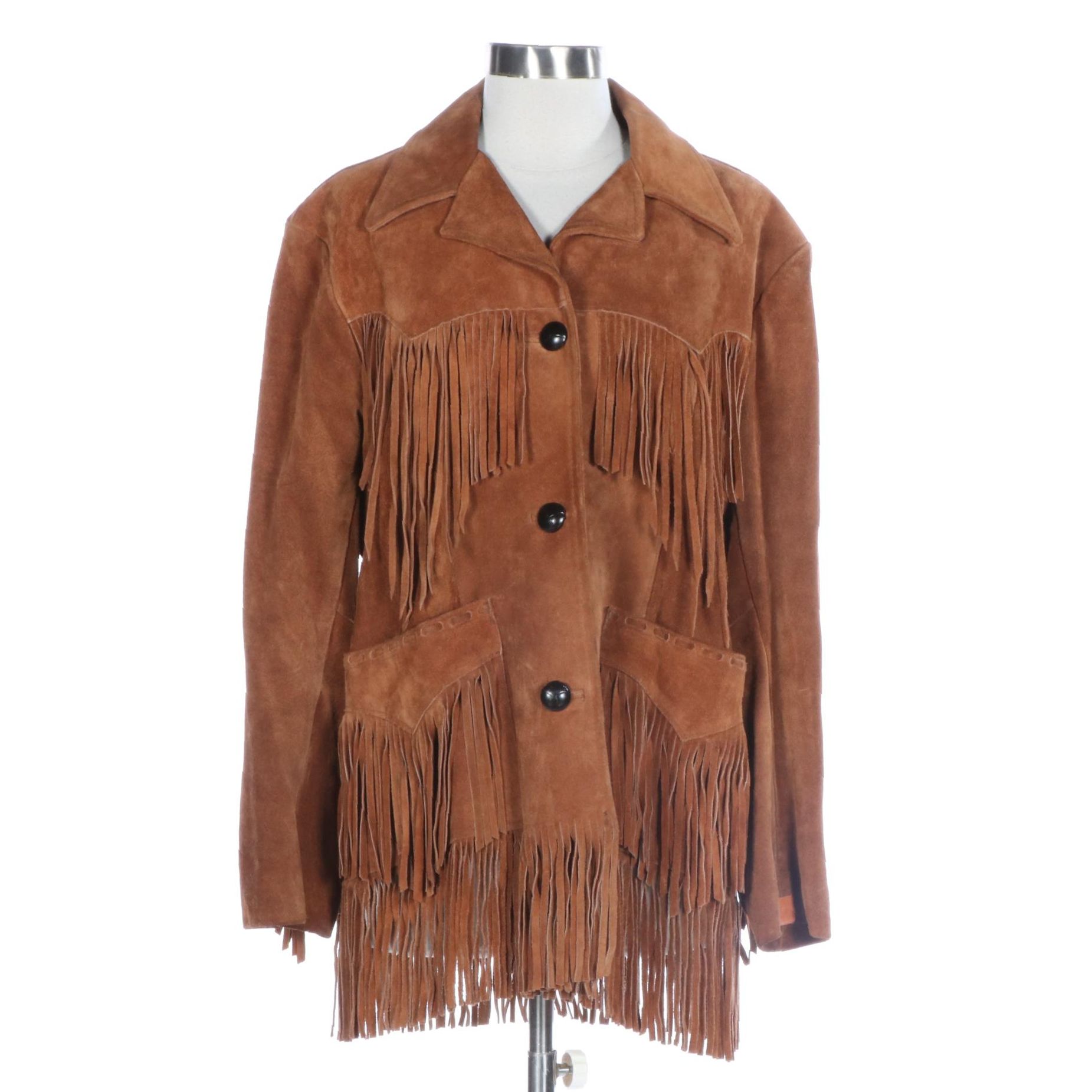 Ms. Pioneer by Pioneer Wear Suede Fringe Jacket