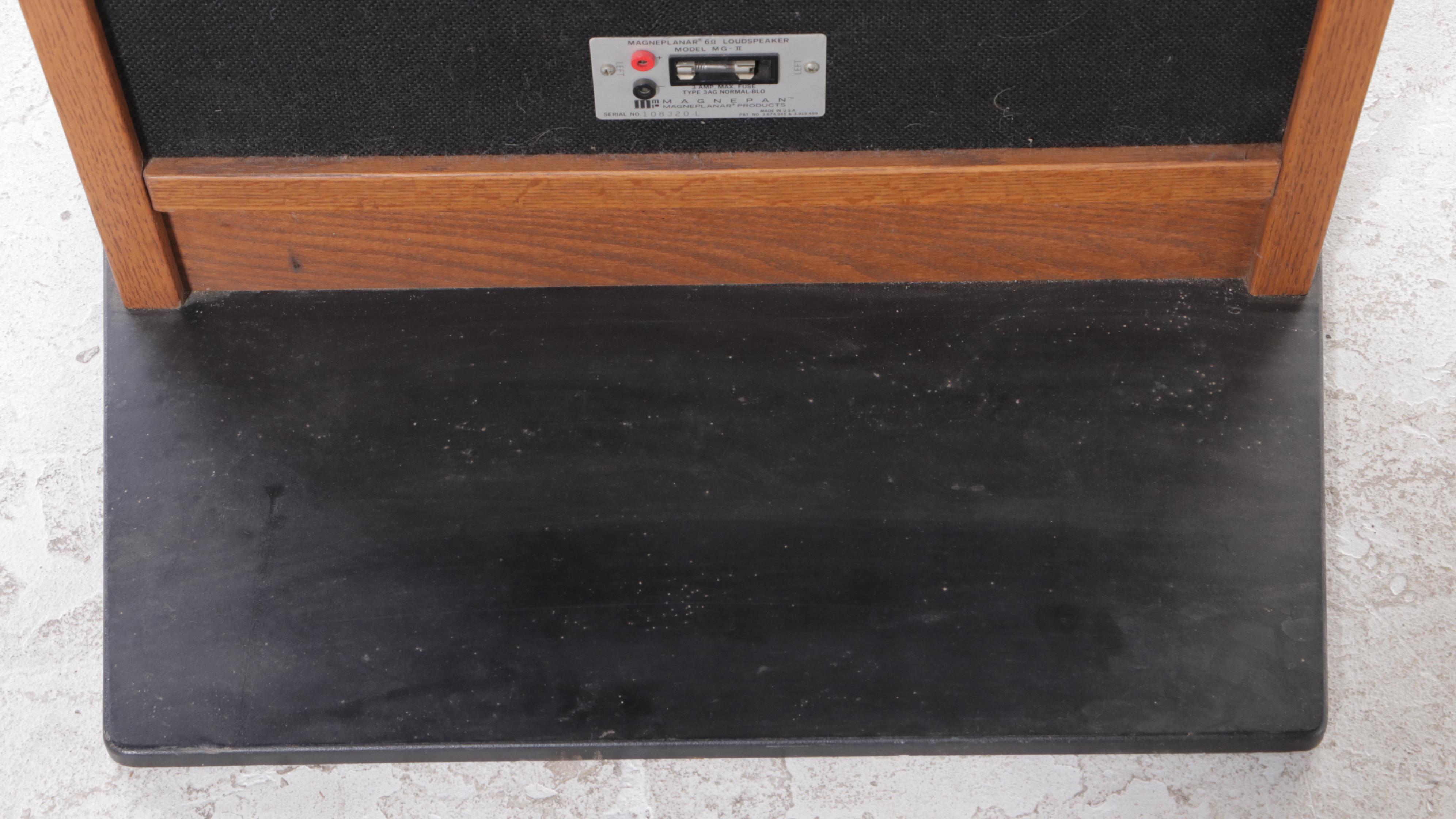 Pair of Magnepan "MG-II" Magneplanar Loudspeakers