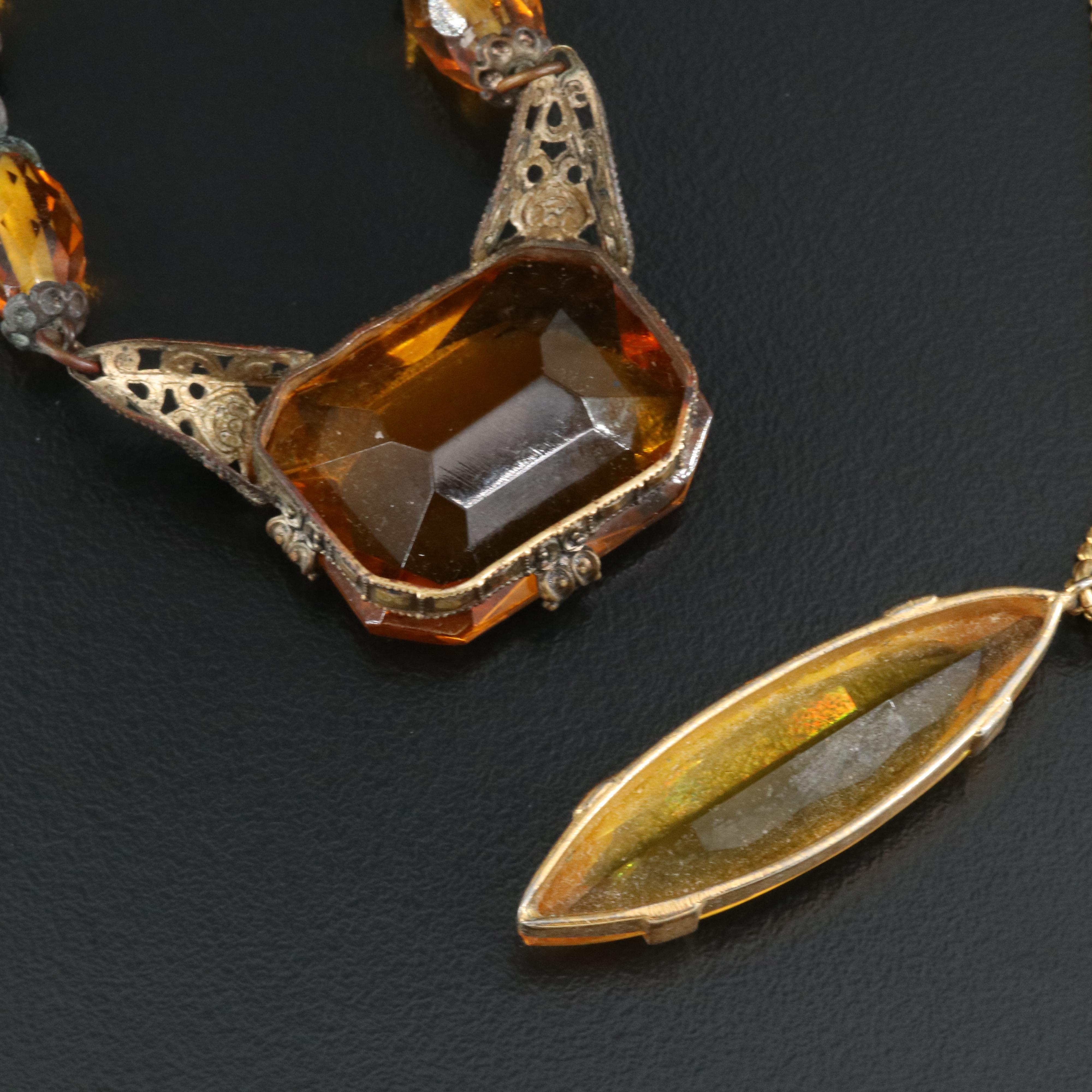 Necklaces Including Rhinestone and Glass