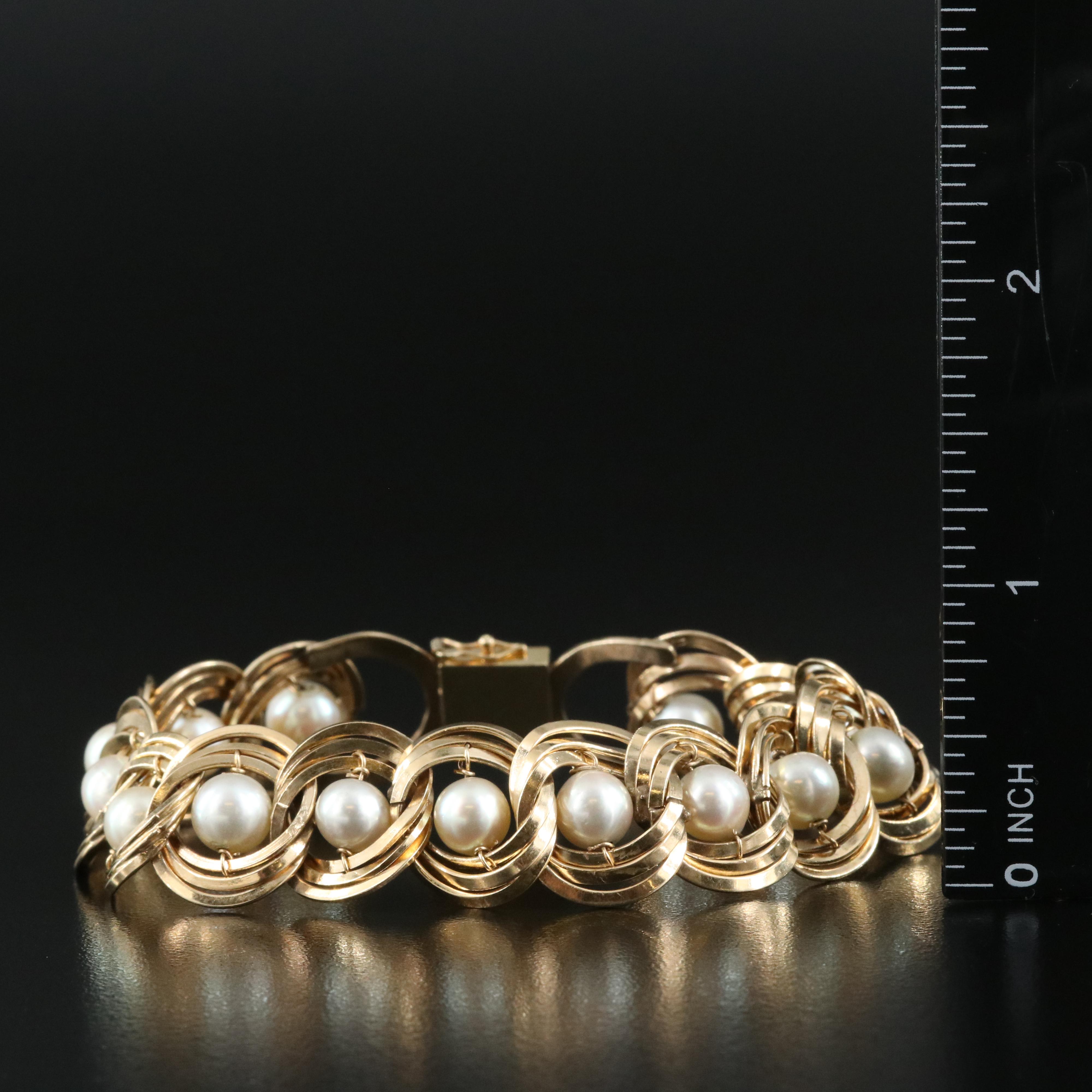14K Pearl Bracelet
