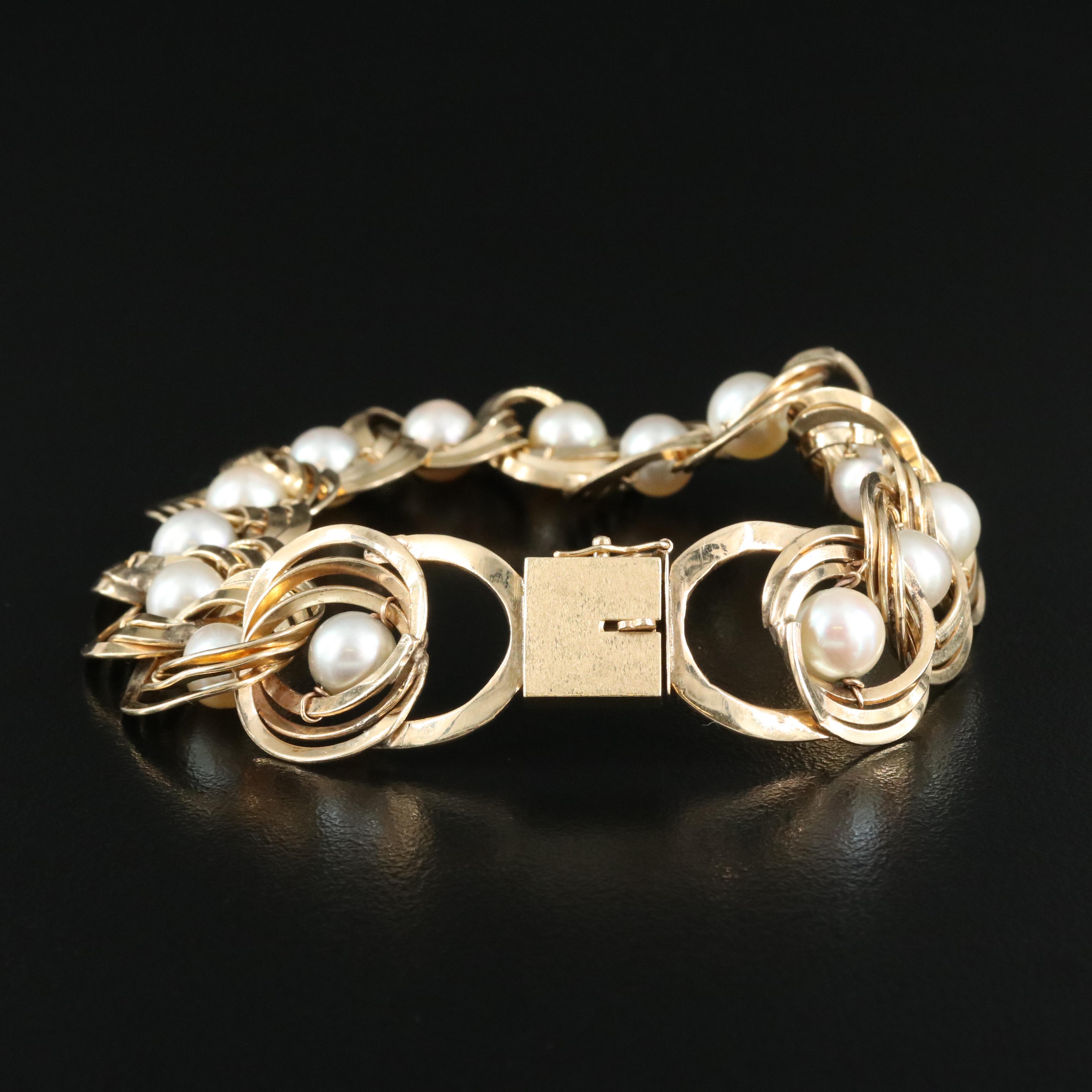 14K Pearl Bracelet
