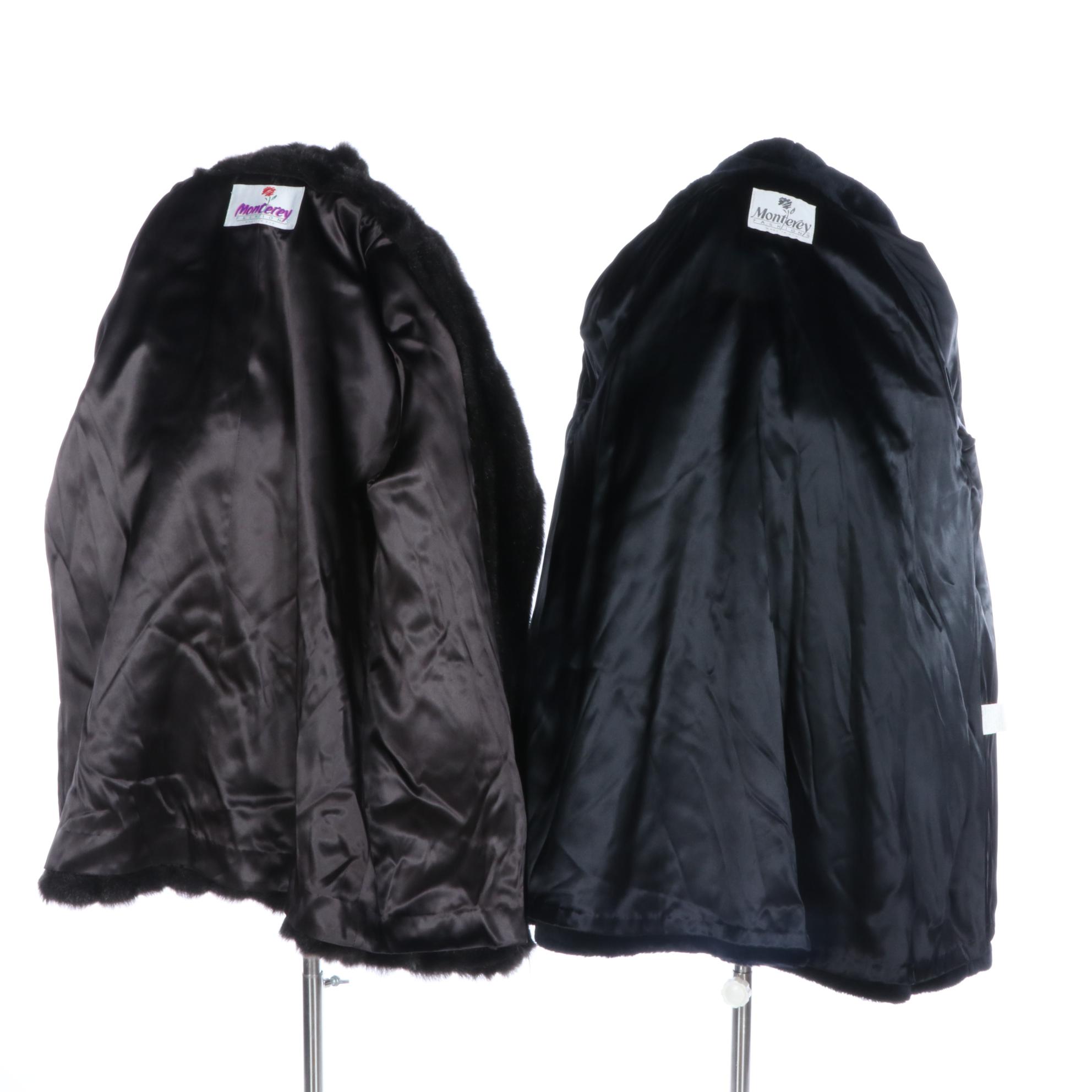 Monterey Fashions Faux Fur Synthetic Pile Coats