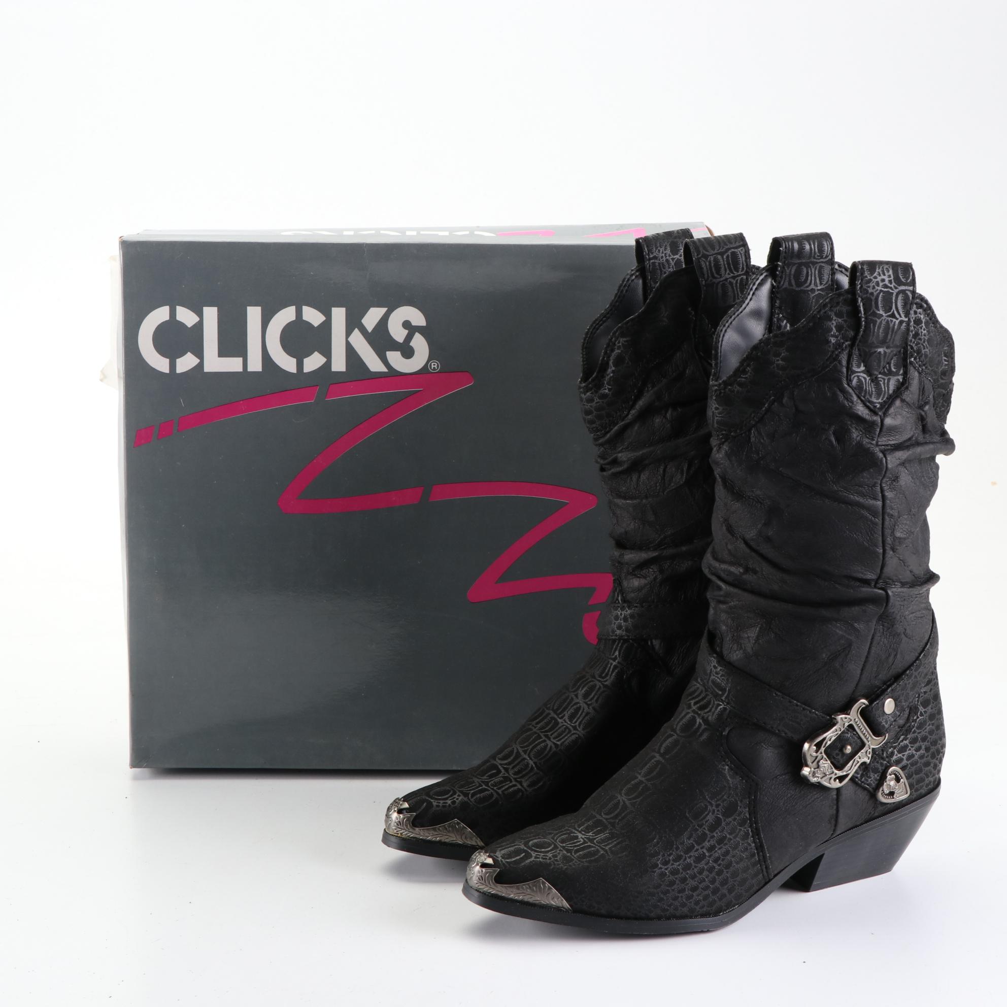 Clicks Leather Boots with Other Leather and Suede Boots