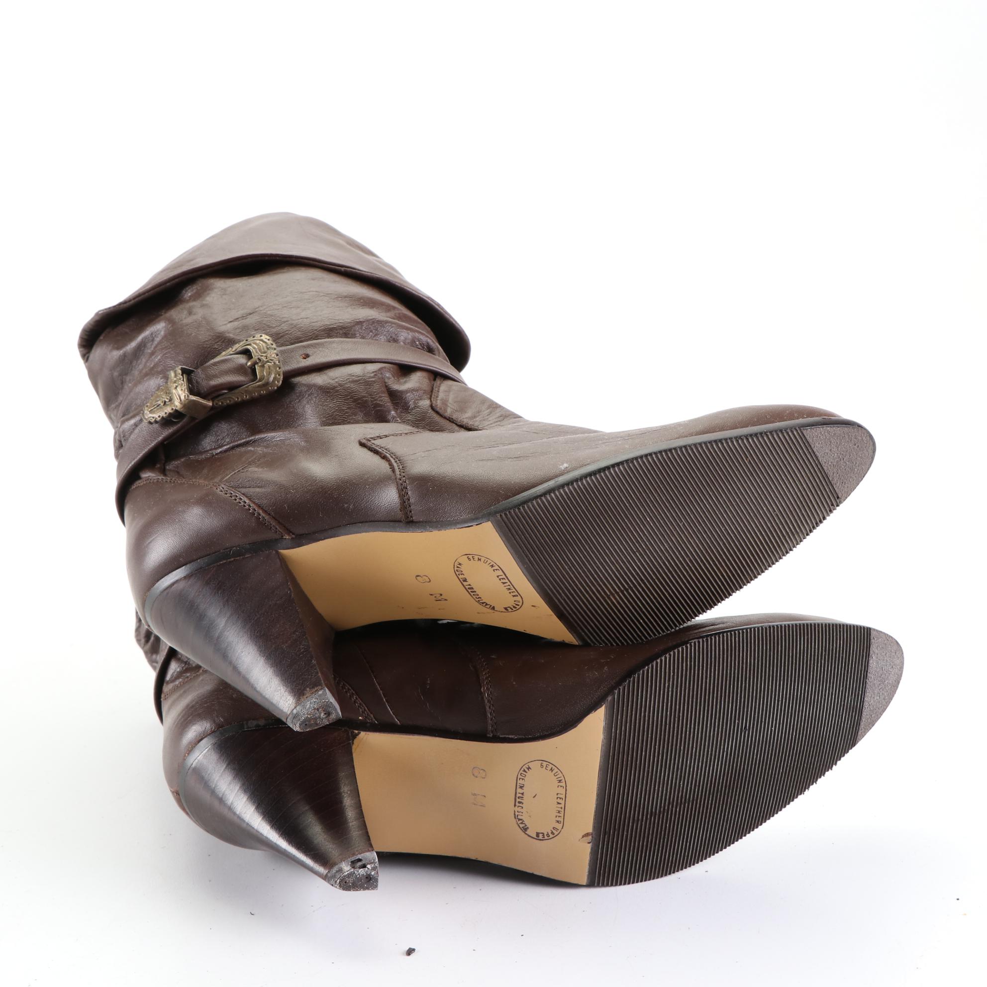 Clicks Leather Boots with Other Leather and Suede Boots