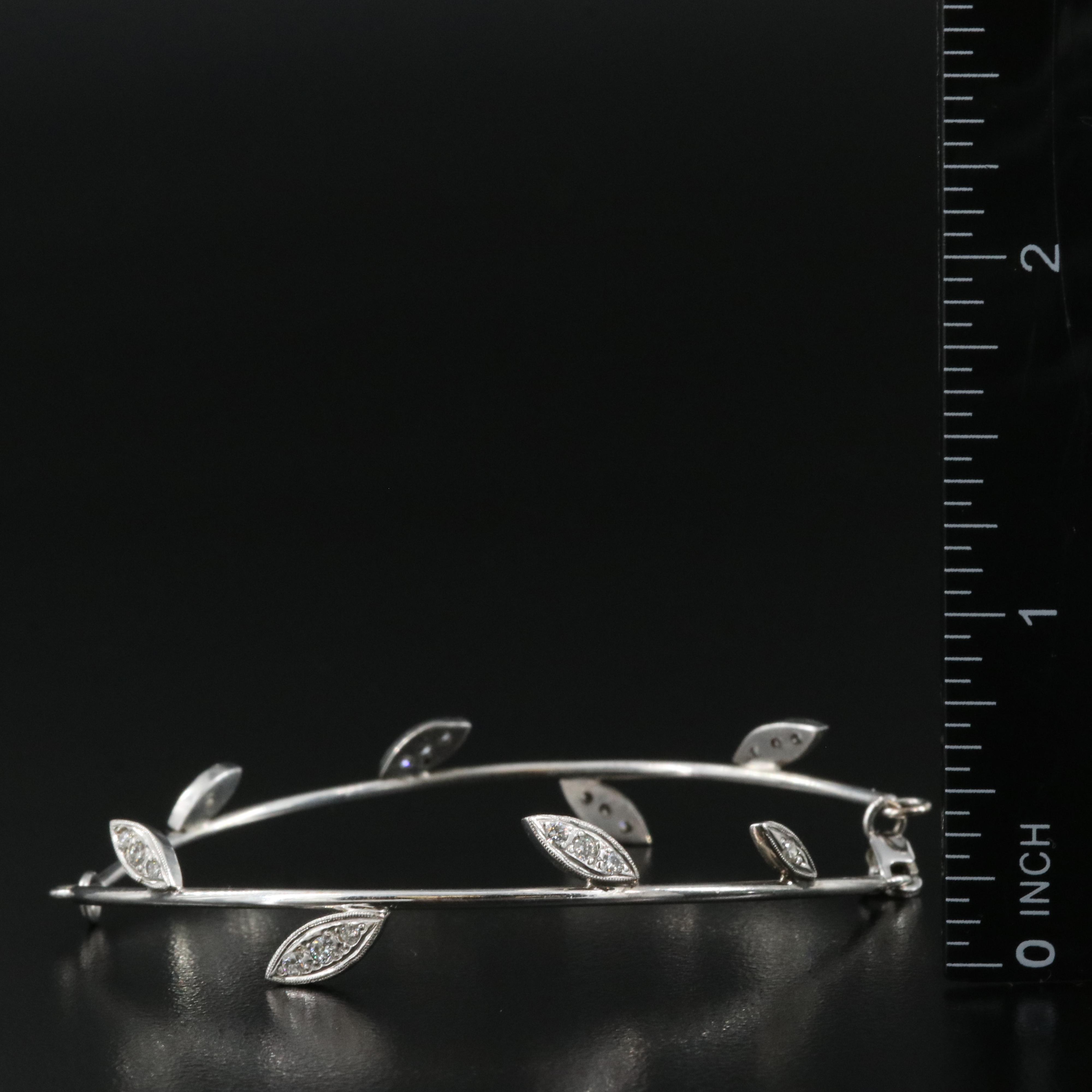 14K 0.51 CTW Diamond Foliate Bracelet