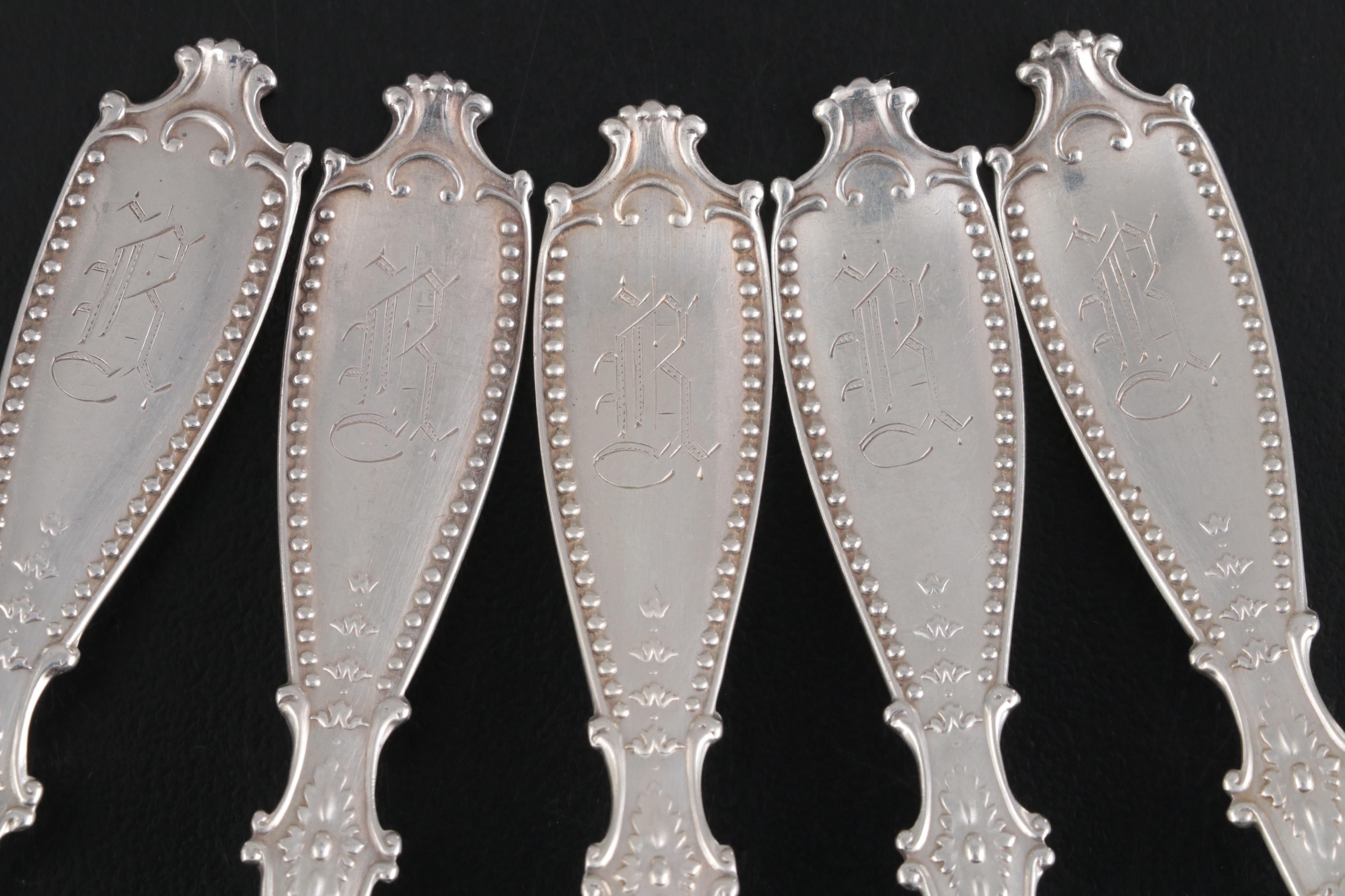 Gorham "Bedford" Sterling Silver Teaspoons with Other Sterling Flatware