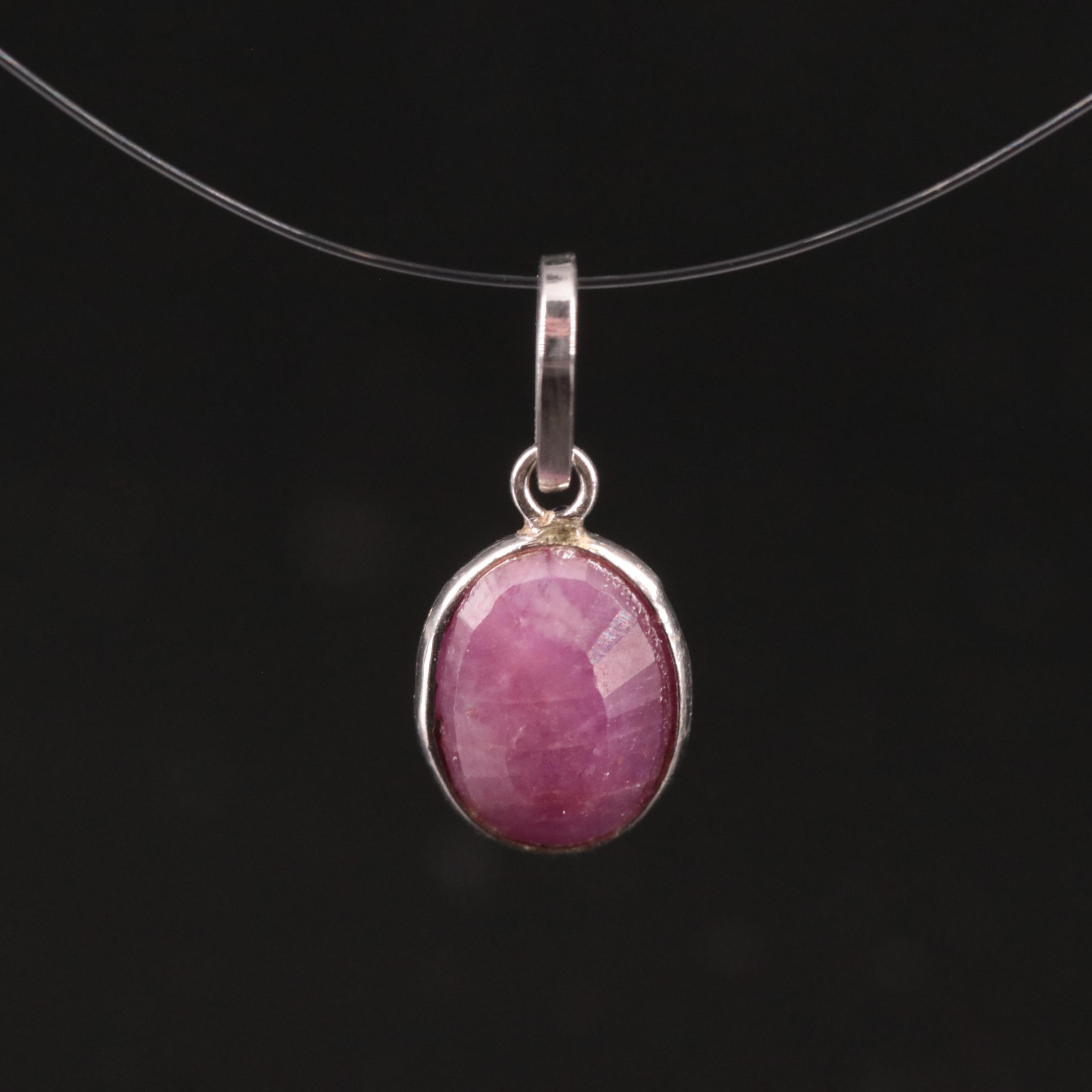 14K Filled Corundum Pendant