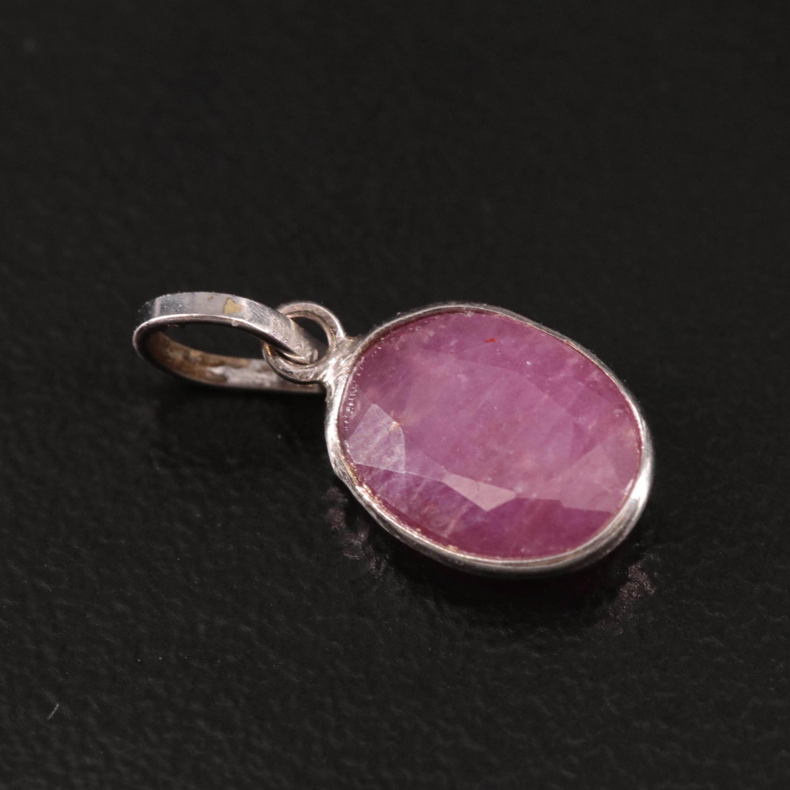 14K Filled Corundum Pendant