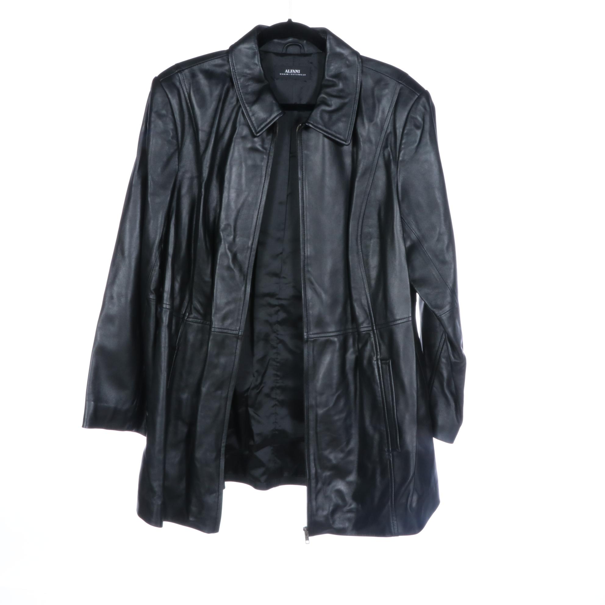 Excelled Leather Jacket with Tie Closure and More