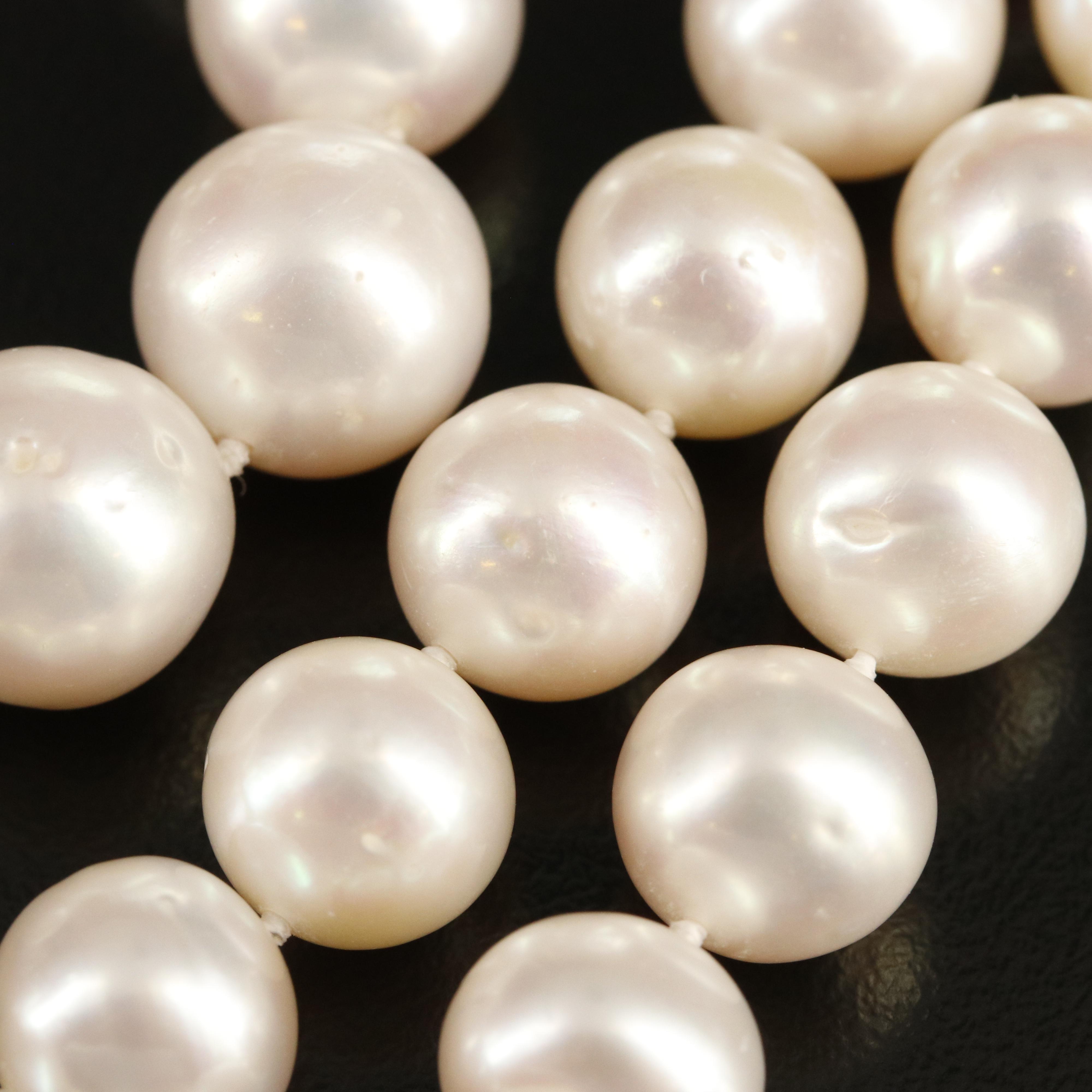 Pearl Necklace with 14K Clasp