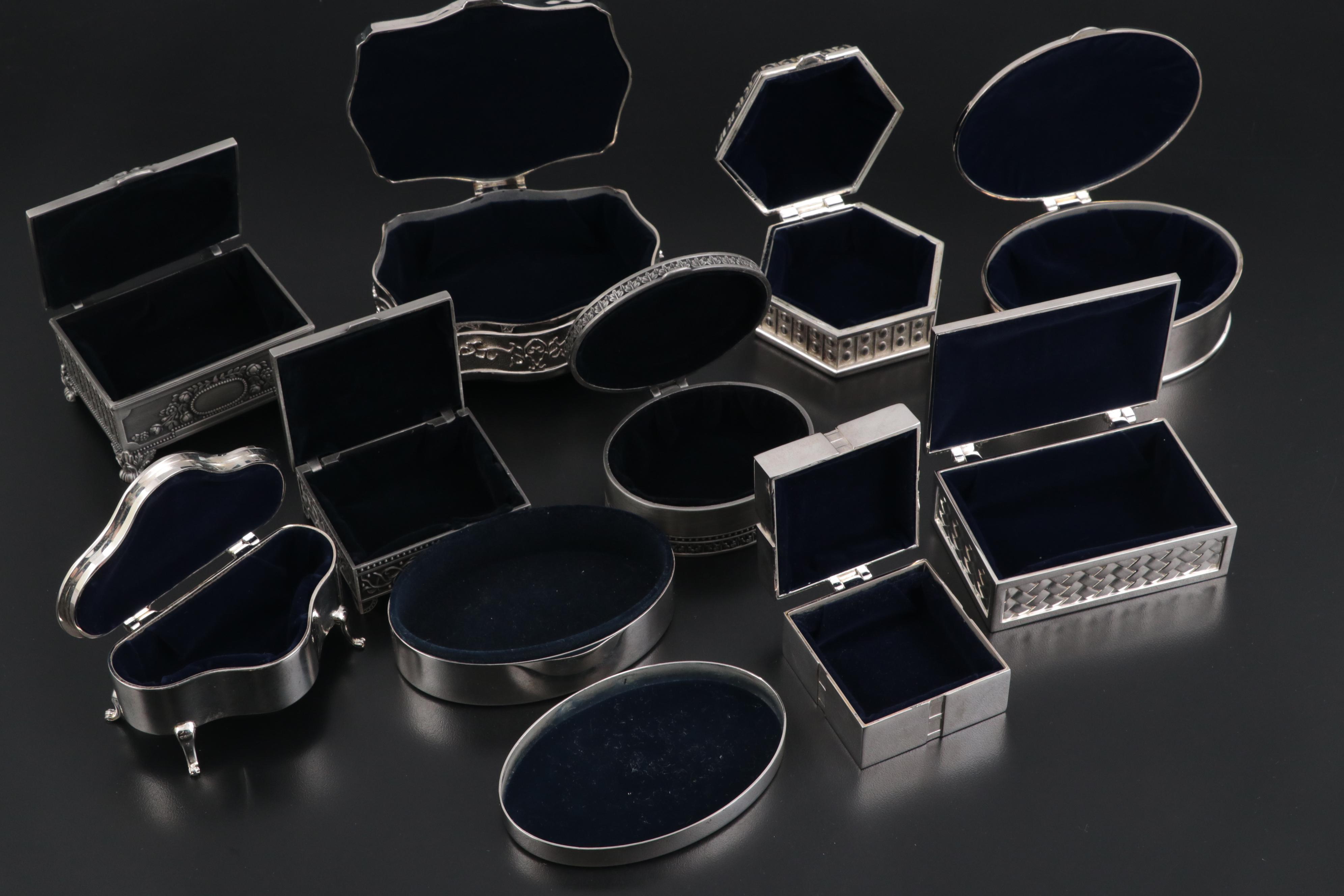 Velvet Lined Jewelry Boxes